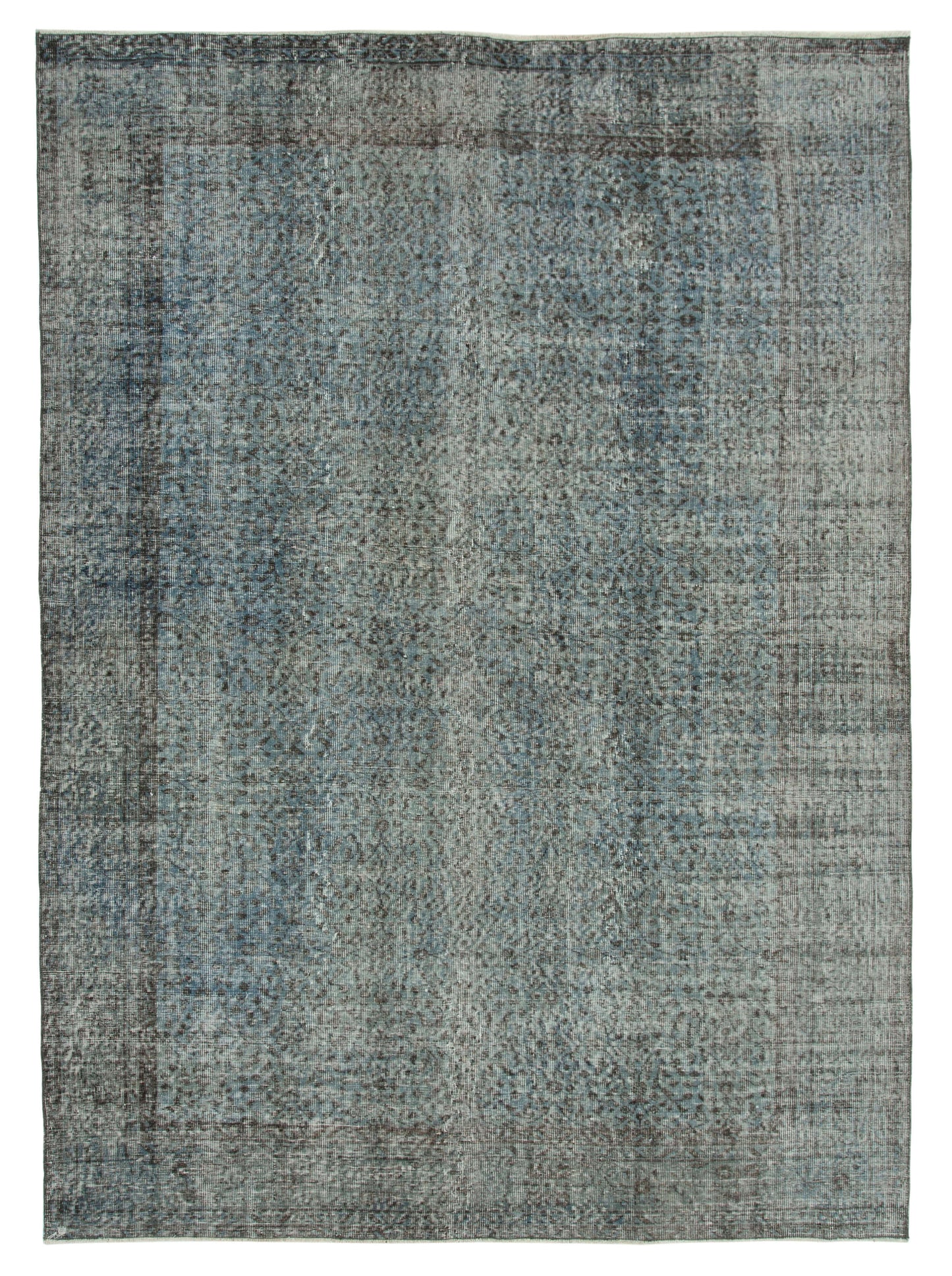 7x10 Blue Overdyed Rug - 34599