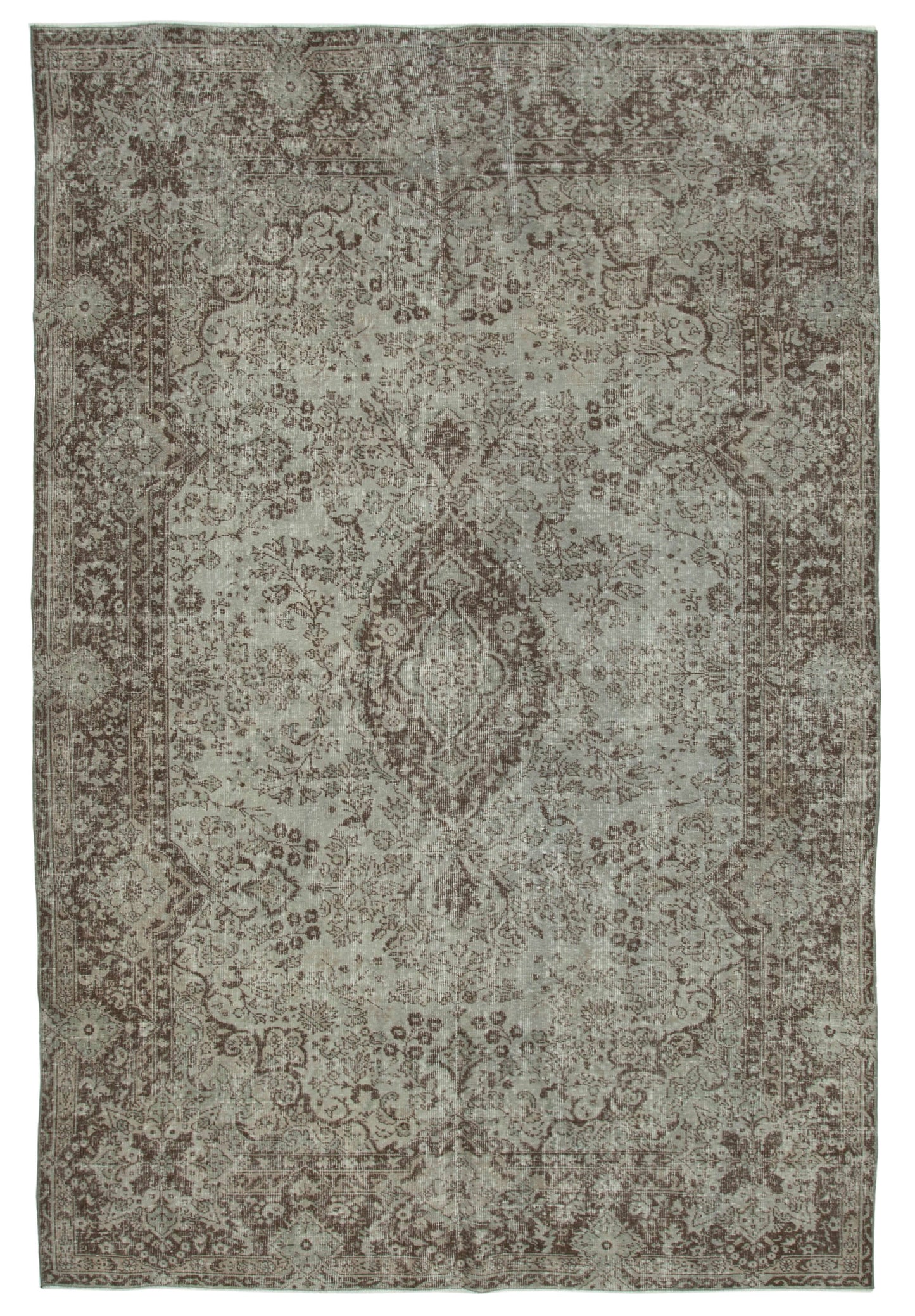 7x10 Grey Overdyed Rug - 34614