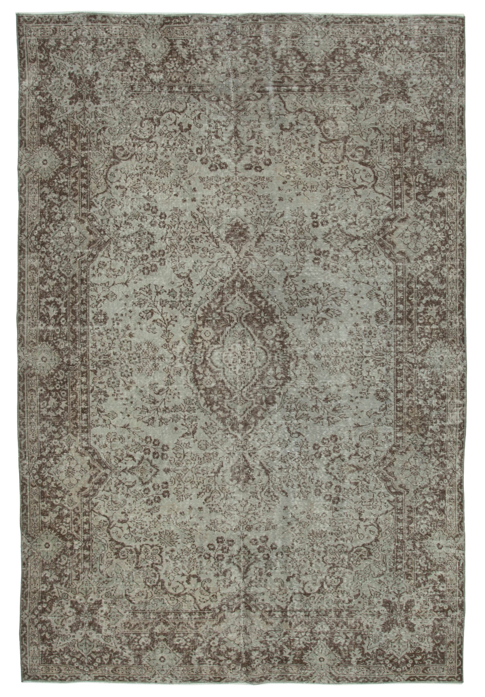 7x10 Grey Overdyed Rug - 34614