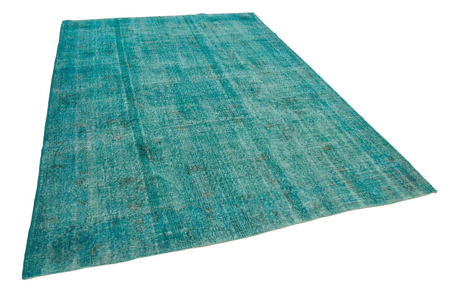 7x10 Turquoise Overdyed Rug - 34625