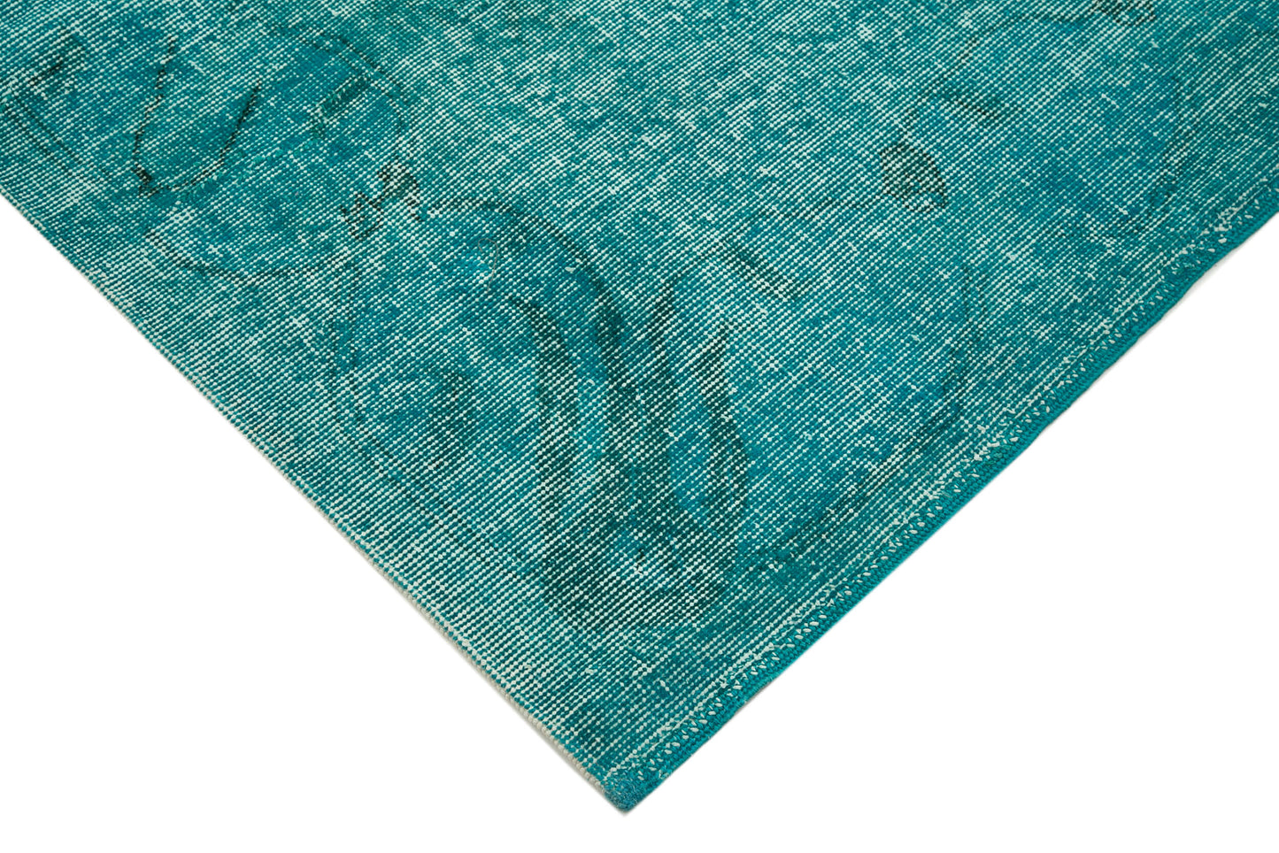 7x10 Turquoise Overdyed Rug - 34625