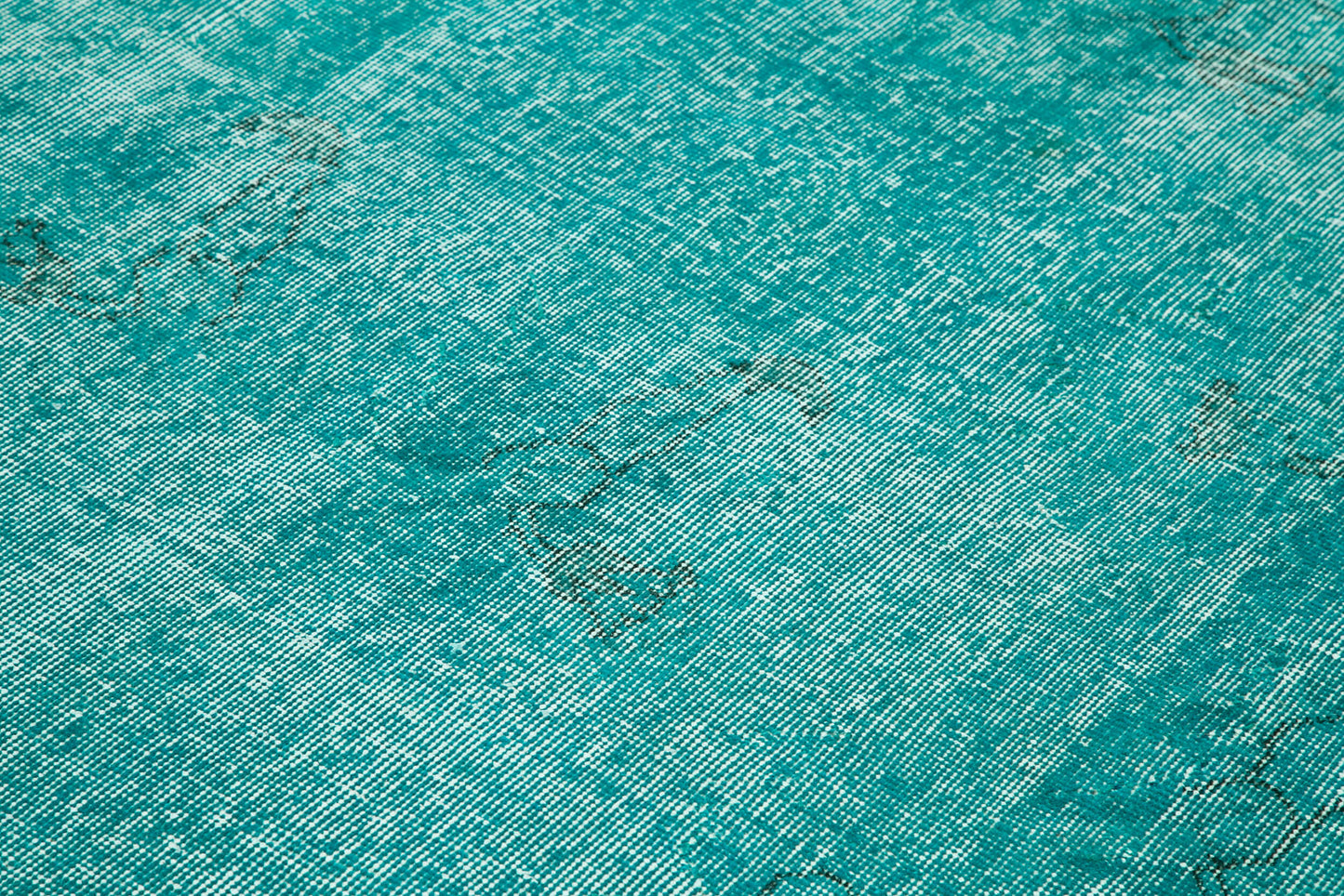 7x10 Turquoise Overdyed Rug - 34625