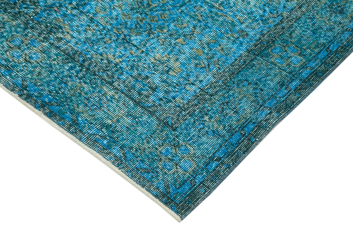 5x9 Turquoise Overdyed Rug - 34645