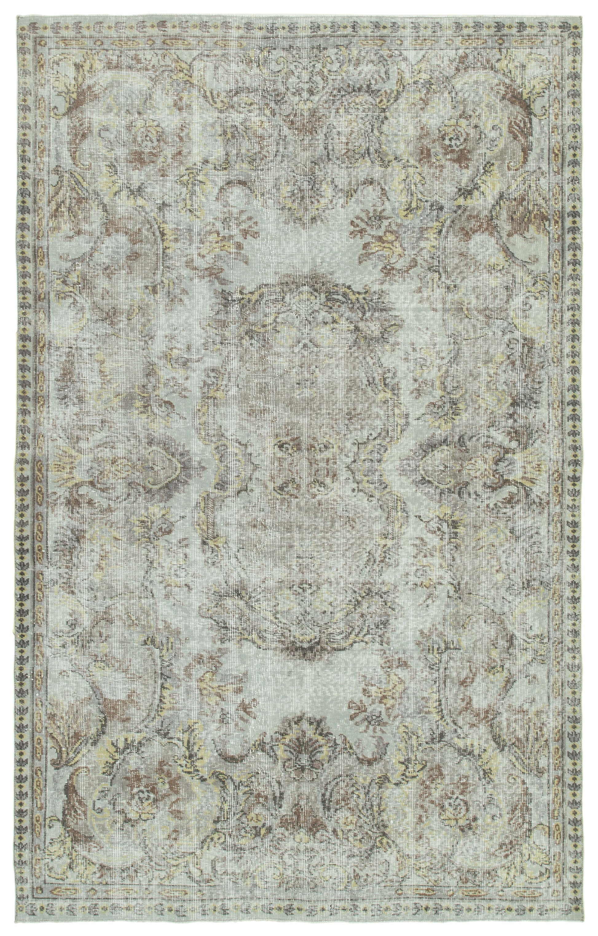 6x9 Blue Overdyed Rug - 34670