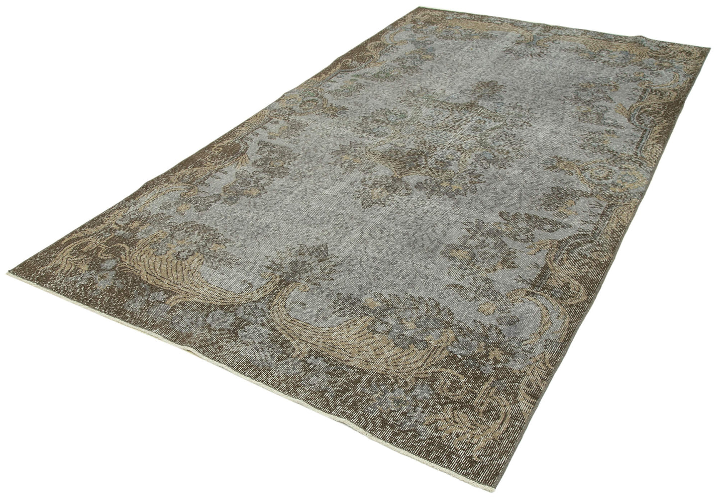 5x9 Grey Overdyed Rug - 34684