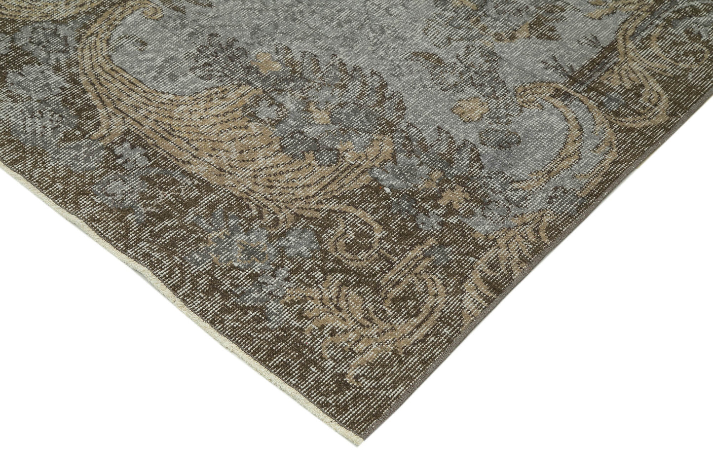 5x9 Grey Overdyed Rug - 34684