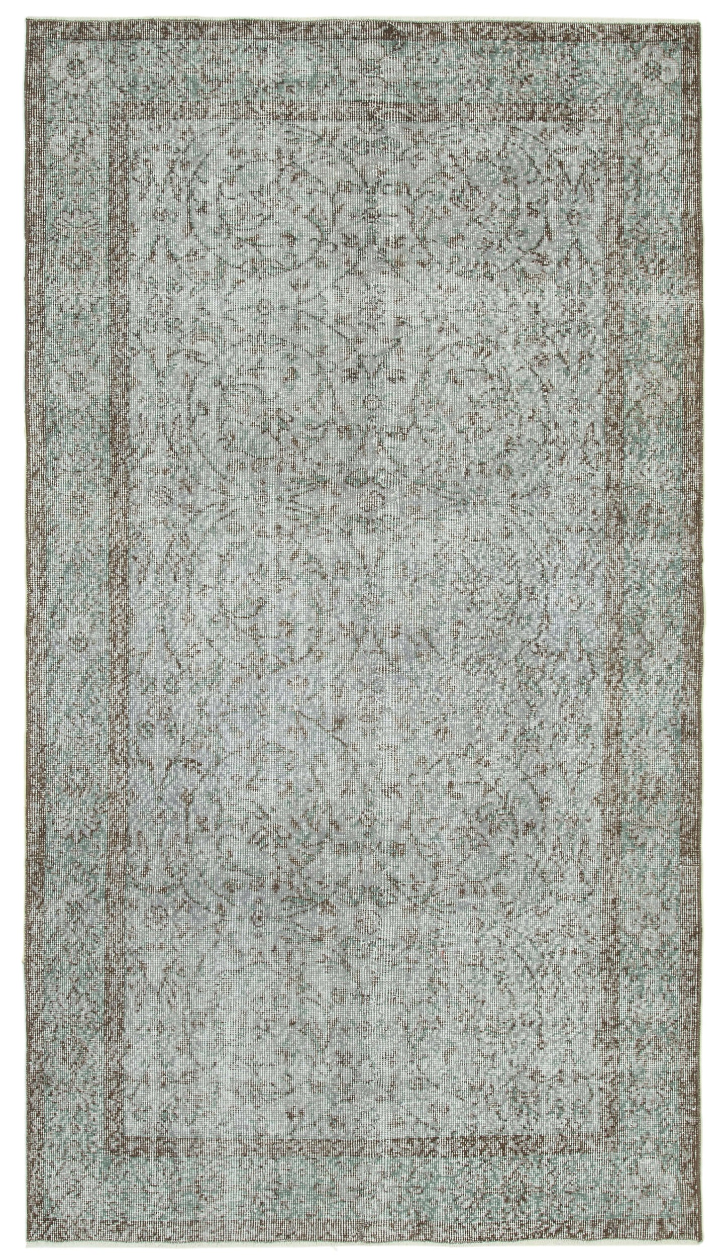 5x8 Grey Overdyed Rug - 34704