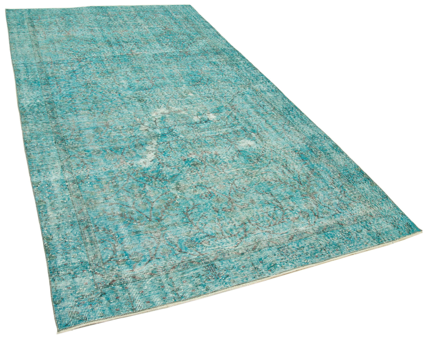 5x10 Turquoise Overdyed Rug - 34757