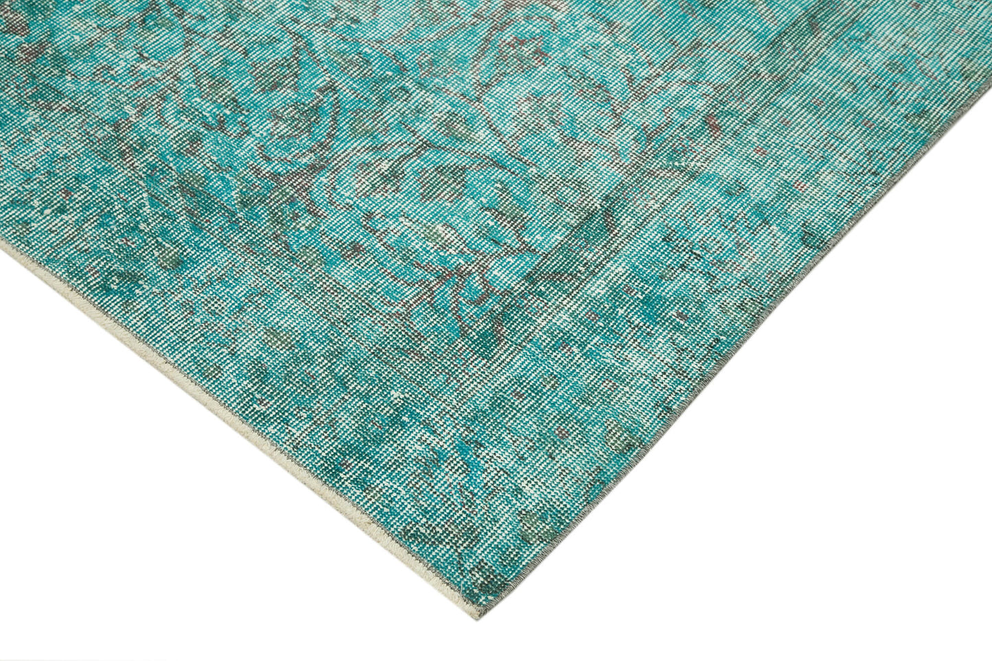 5x10 Turquoise Overdyed Rug - 34757