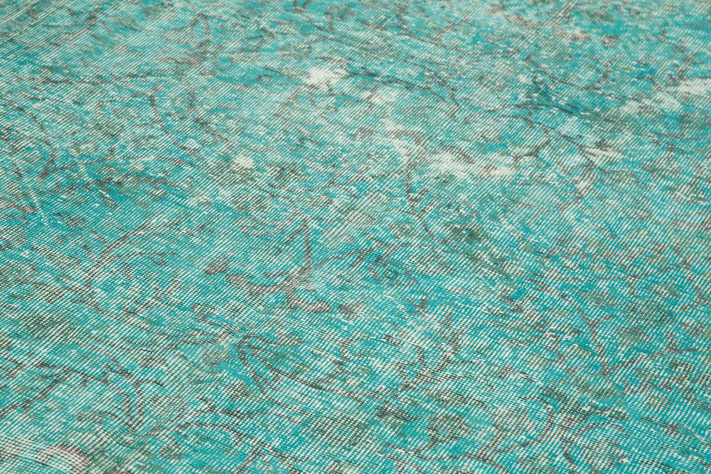 5x10 Turquoise Overdyed Rug - 34757