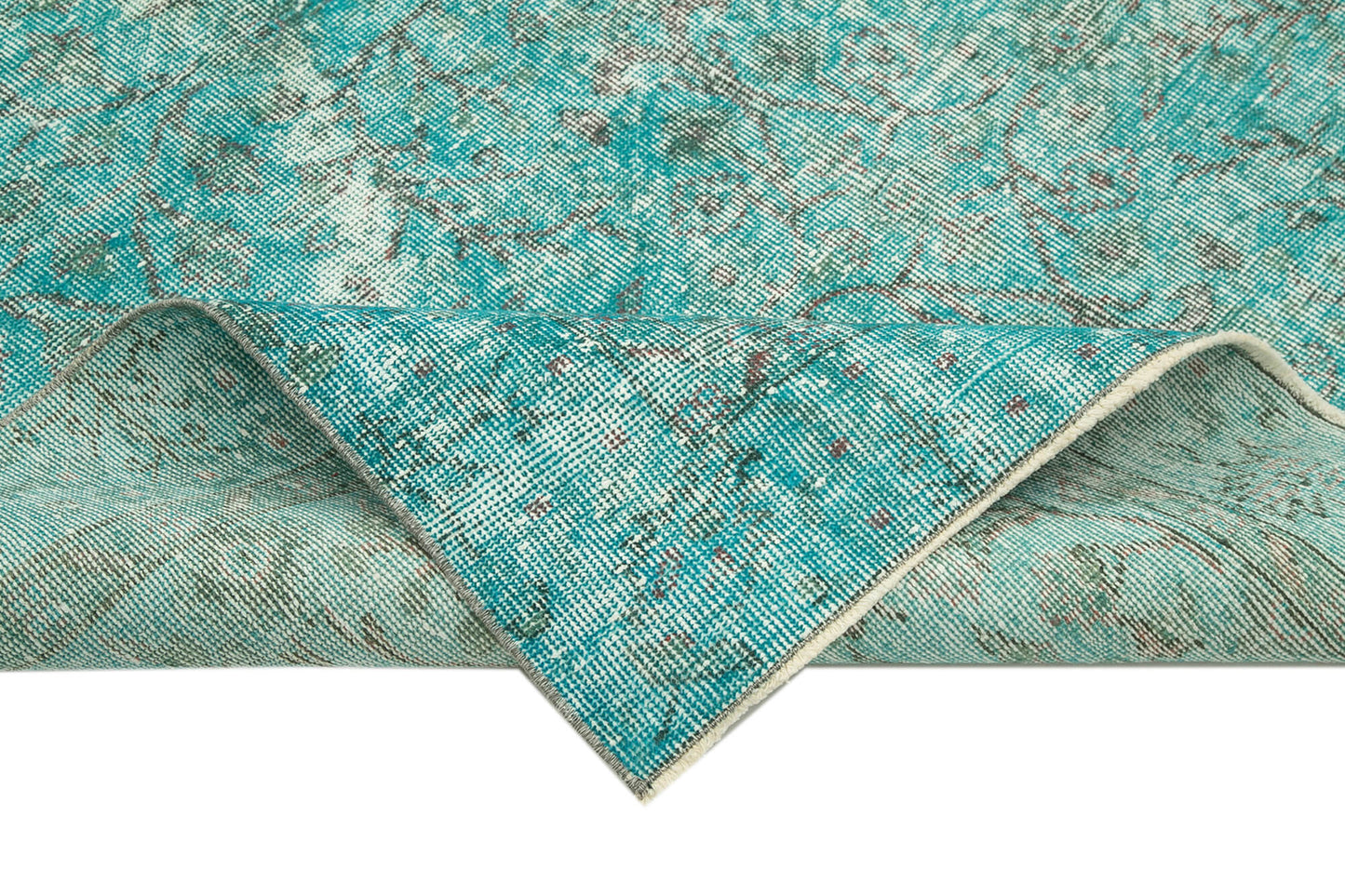 5x10 Turquoise Overdyed Rug - 34757