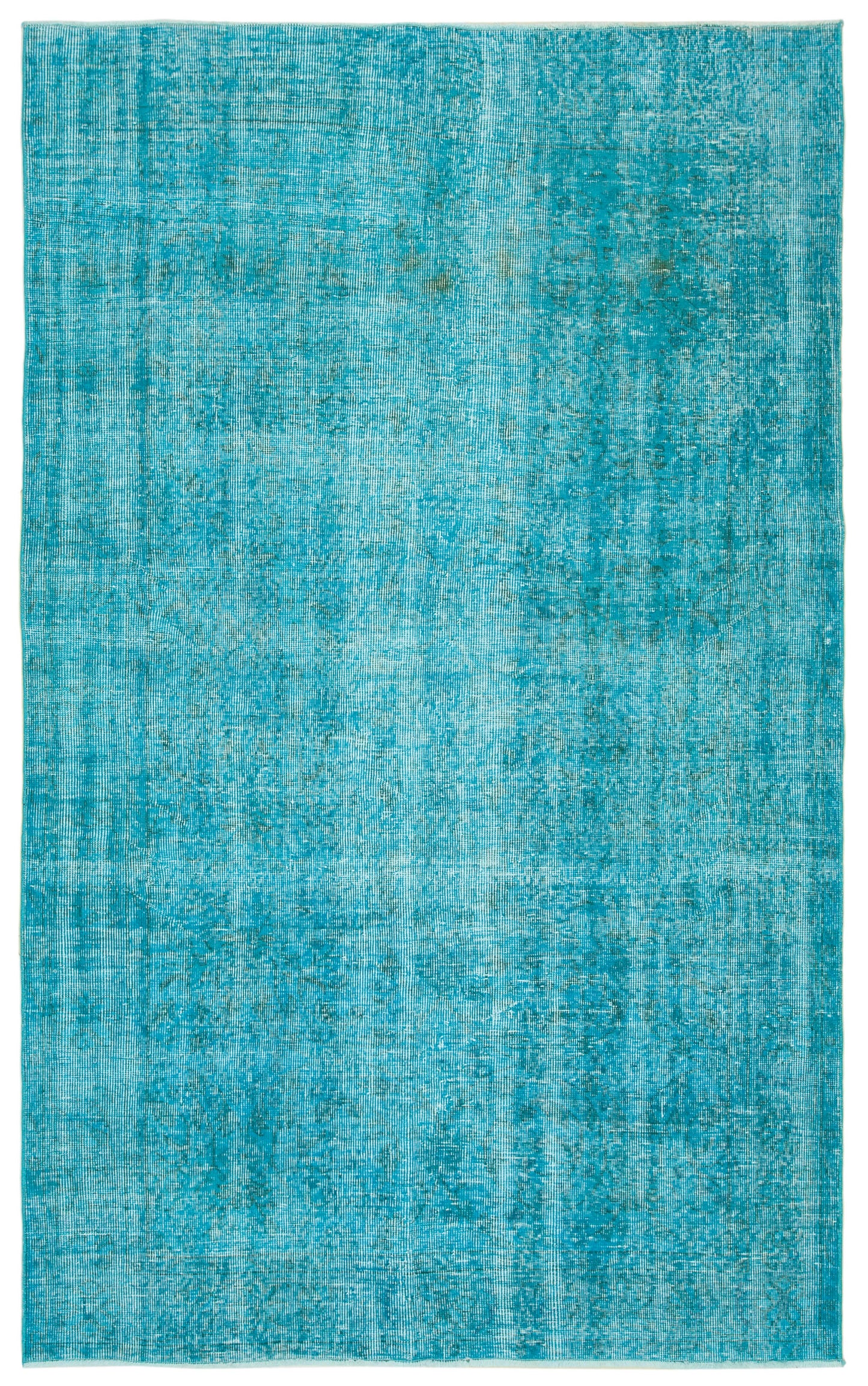 5x8 Turquoise Overdyed Rug - 34760