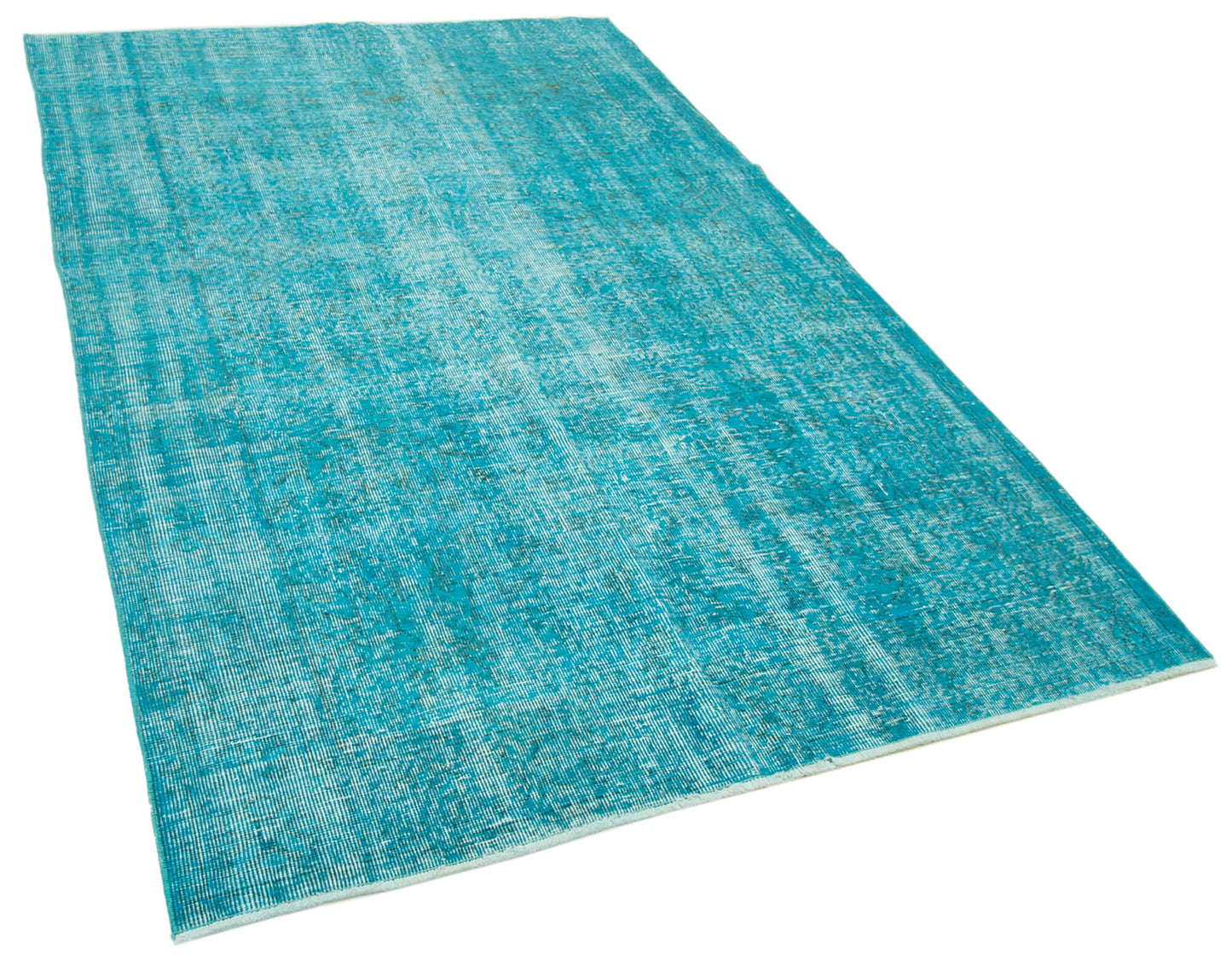 5x8 Turquoise Overdyed Rug - 34760