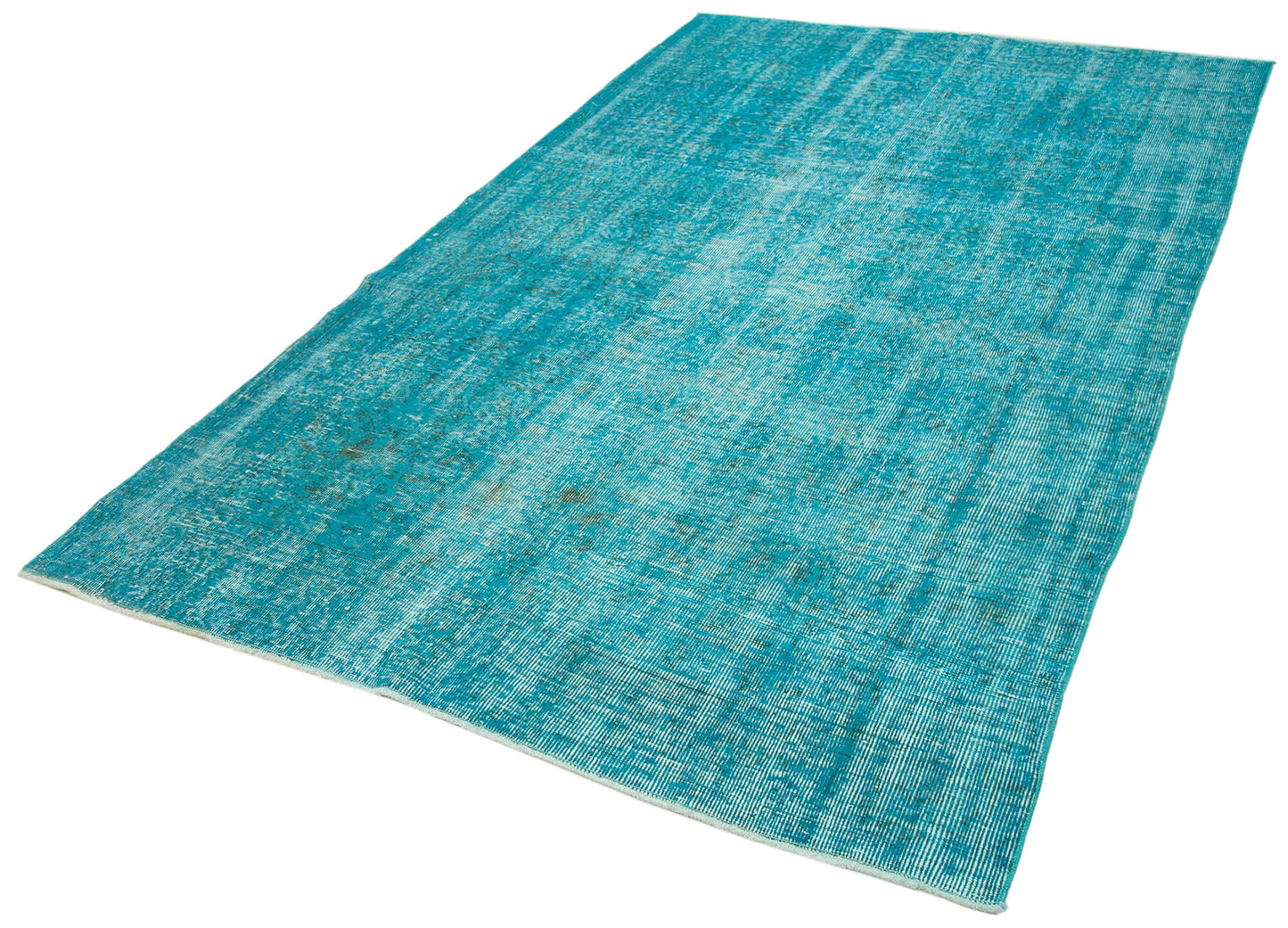 5x8 Turquoise Overdyed Rug - 34760