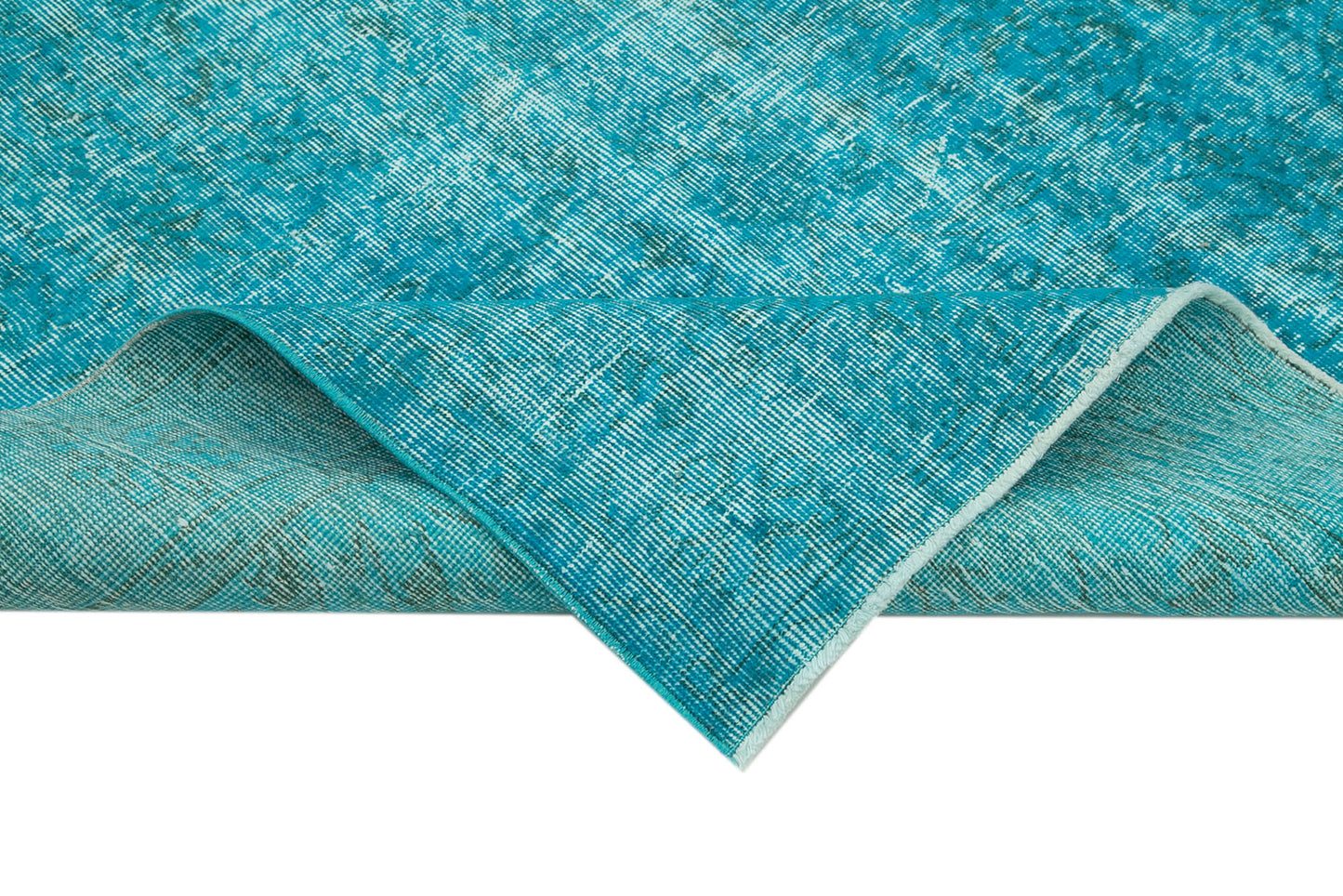 5x8 Turquoise Overdyed Rug - 34760