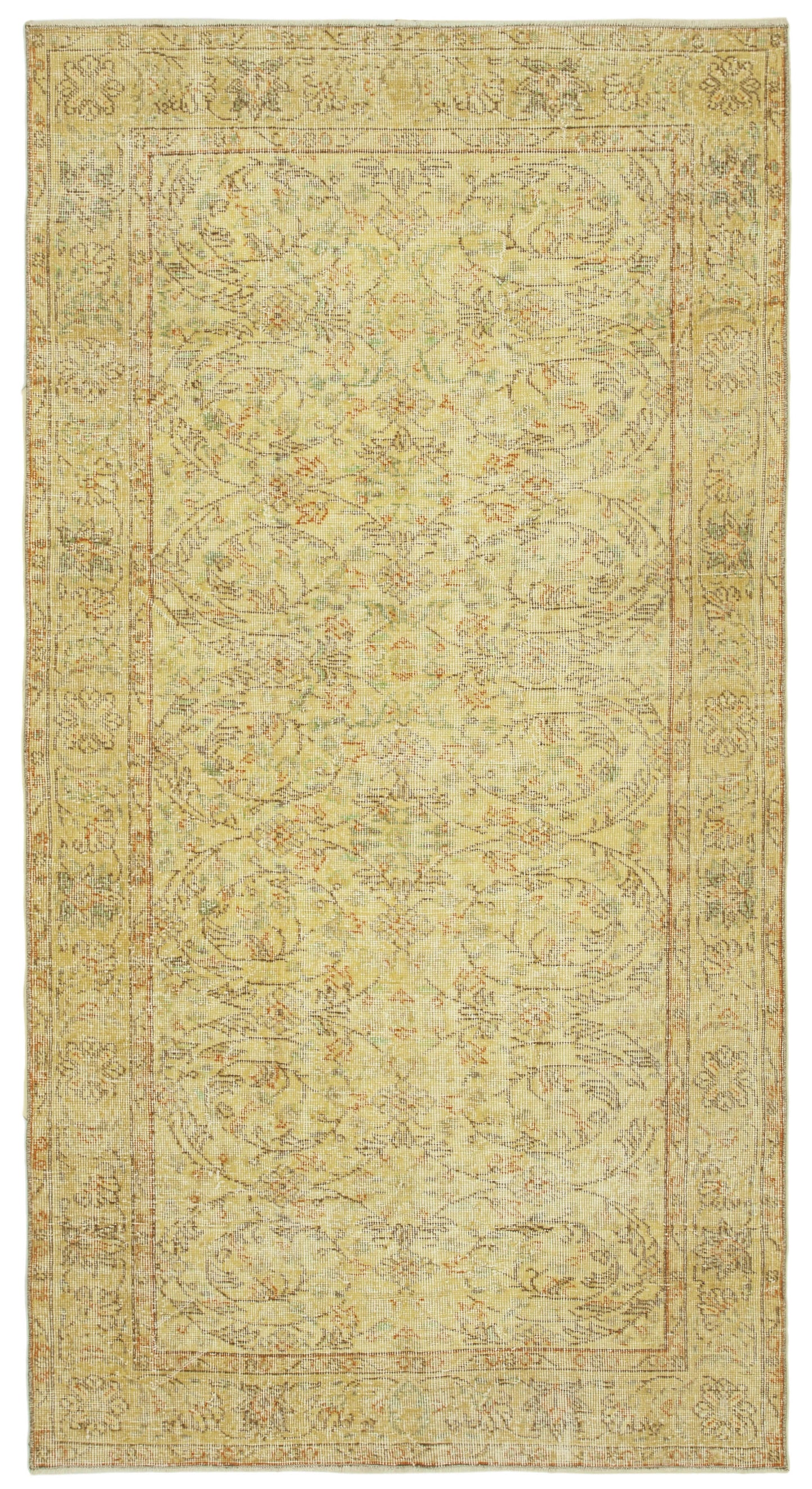 4x8 Yellow Overdyed Rug - 34769