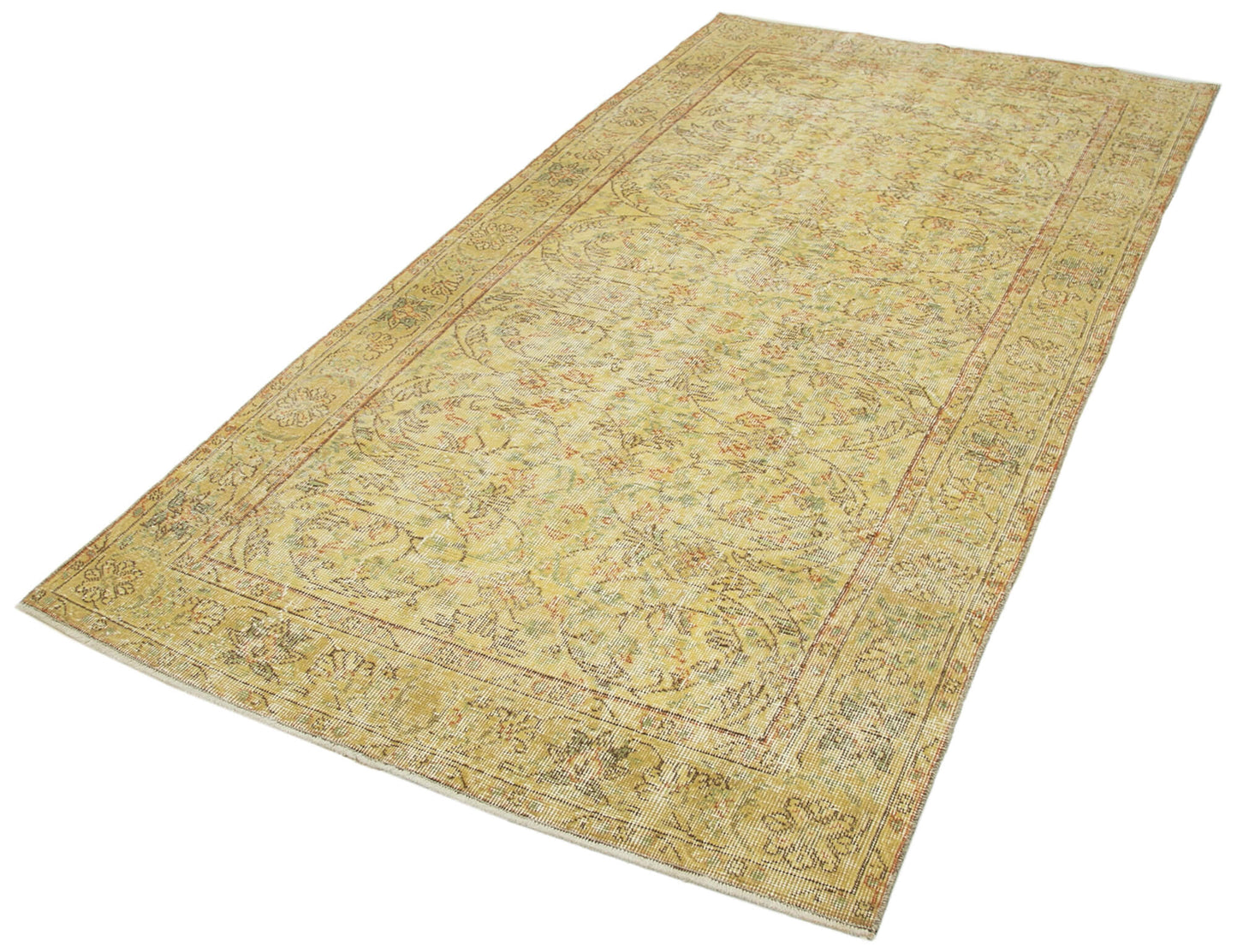 4x8 Yellow Overdyed Rug - 34769