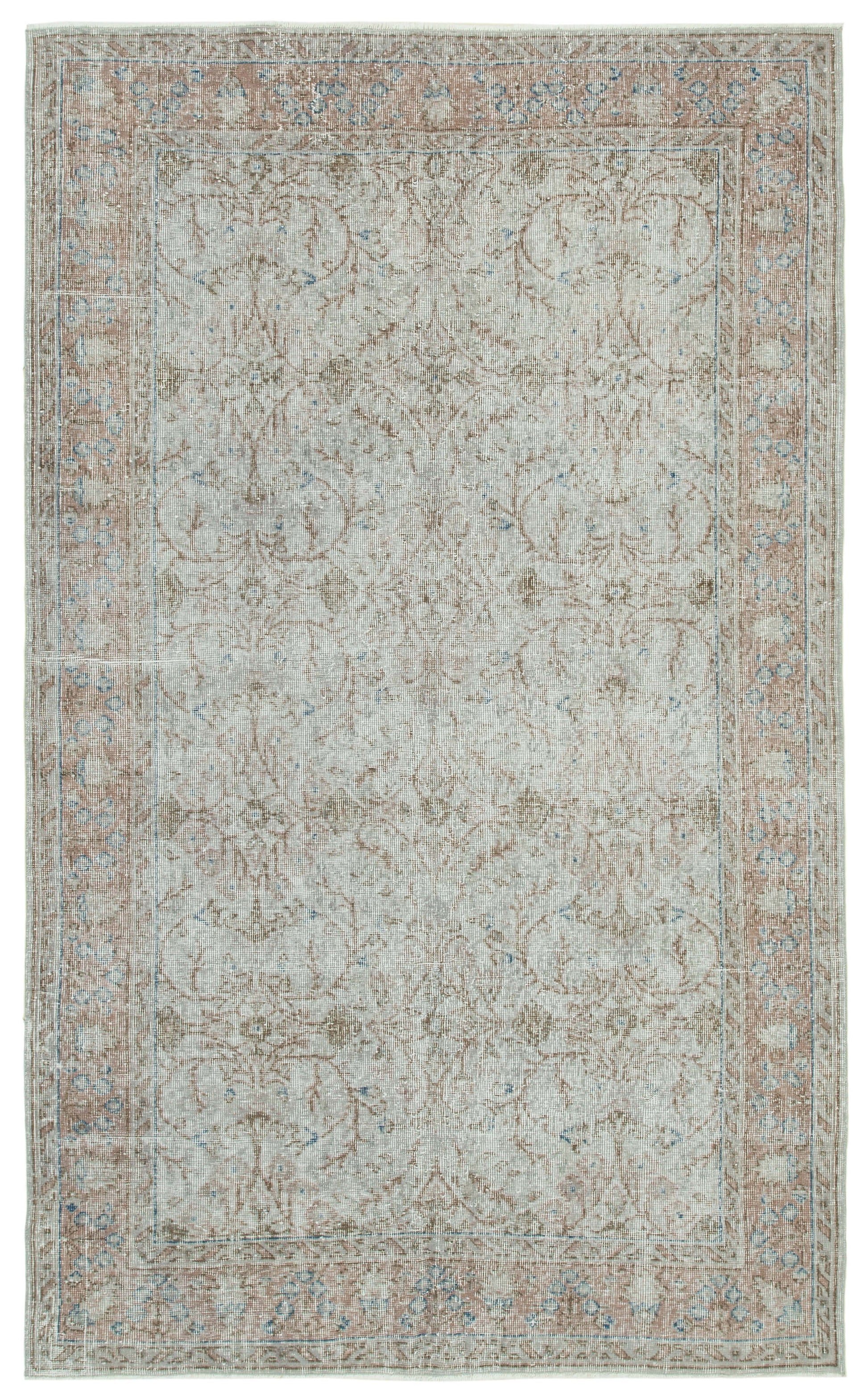 5x9 Grey Overdyed Rug - 34773