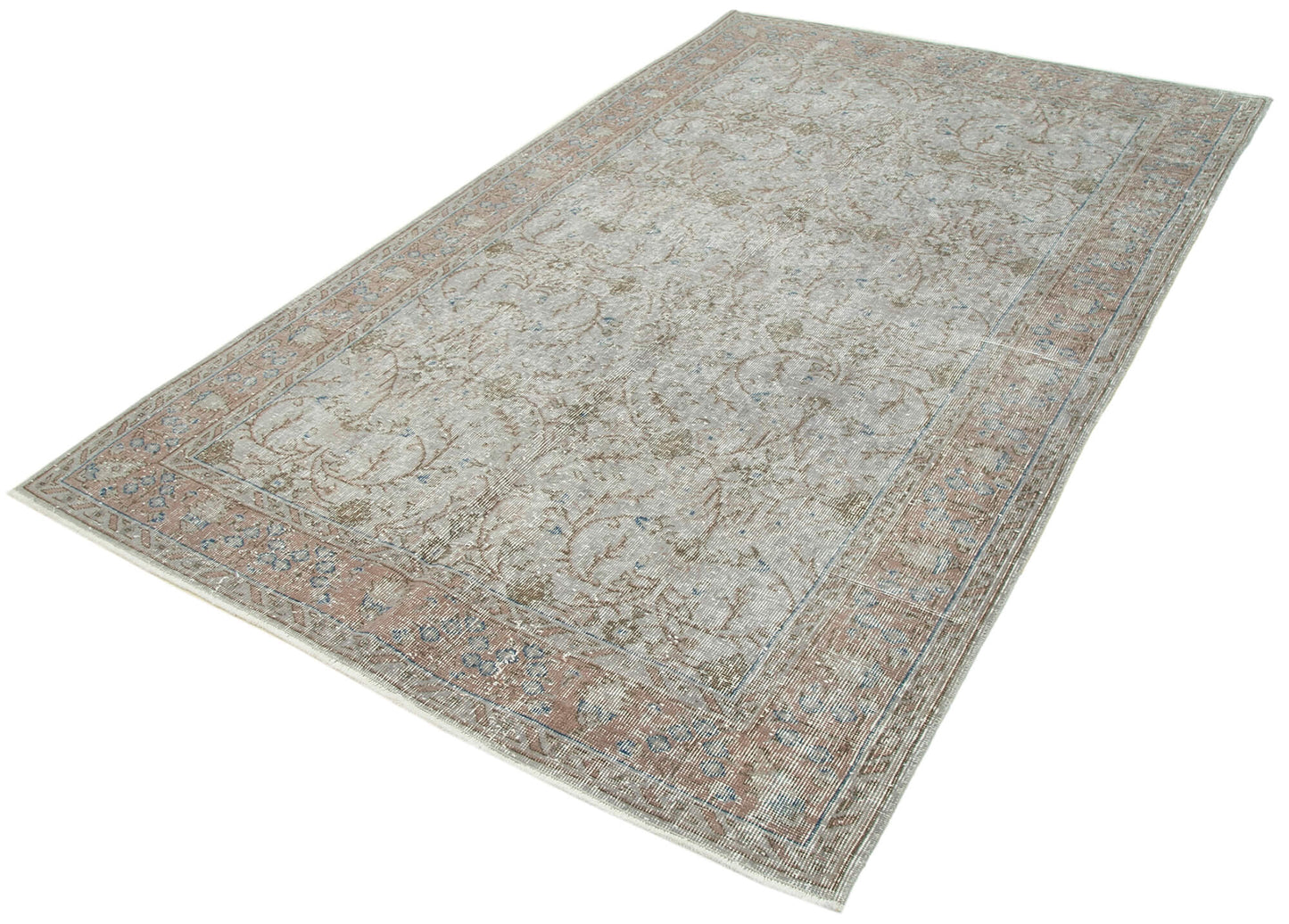 5x9 Grey Overdyed Rug - 34773