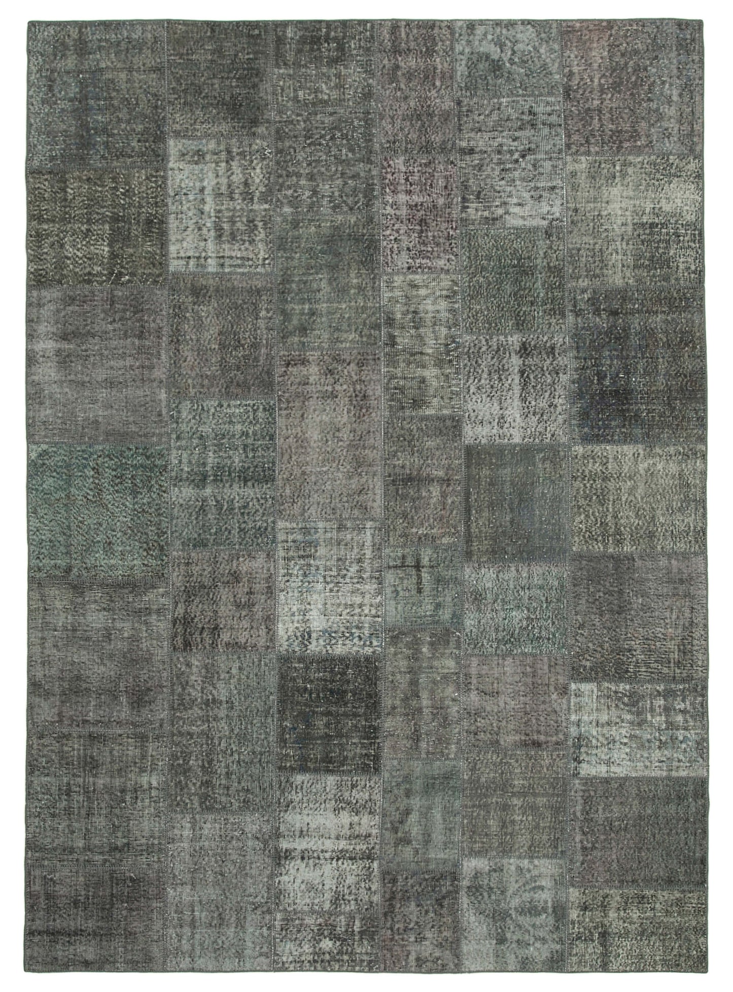 8x11 Grey Patchwork Rug- 34781