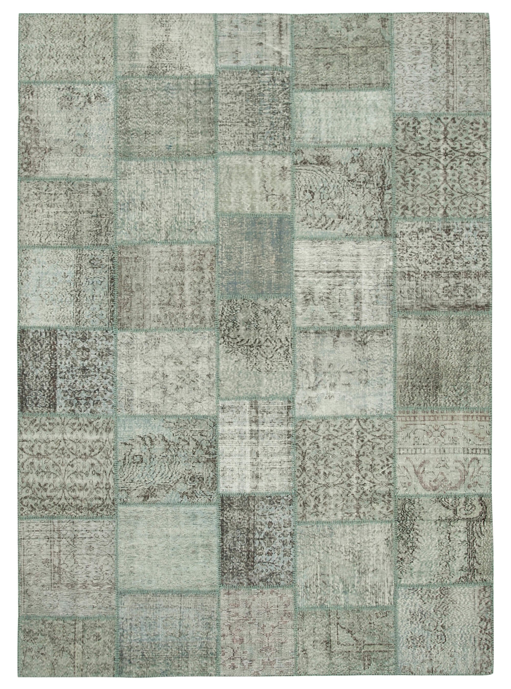 8x11 Blue Patchwork Rug- 34784