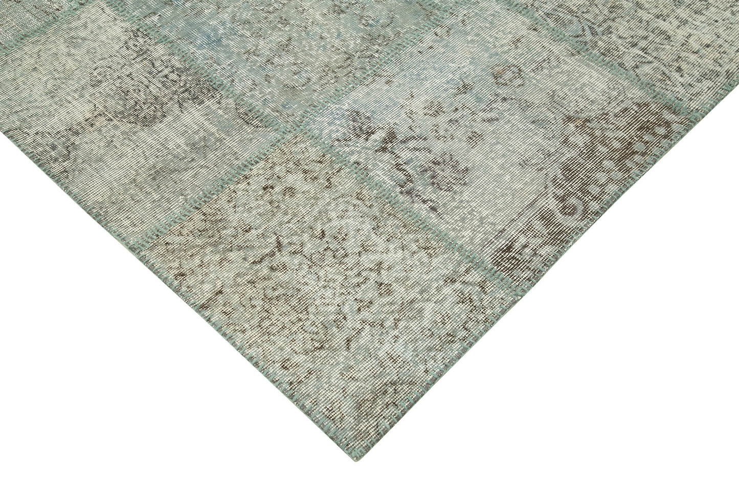 8x11 Blue Patchwork Rug- 34784