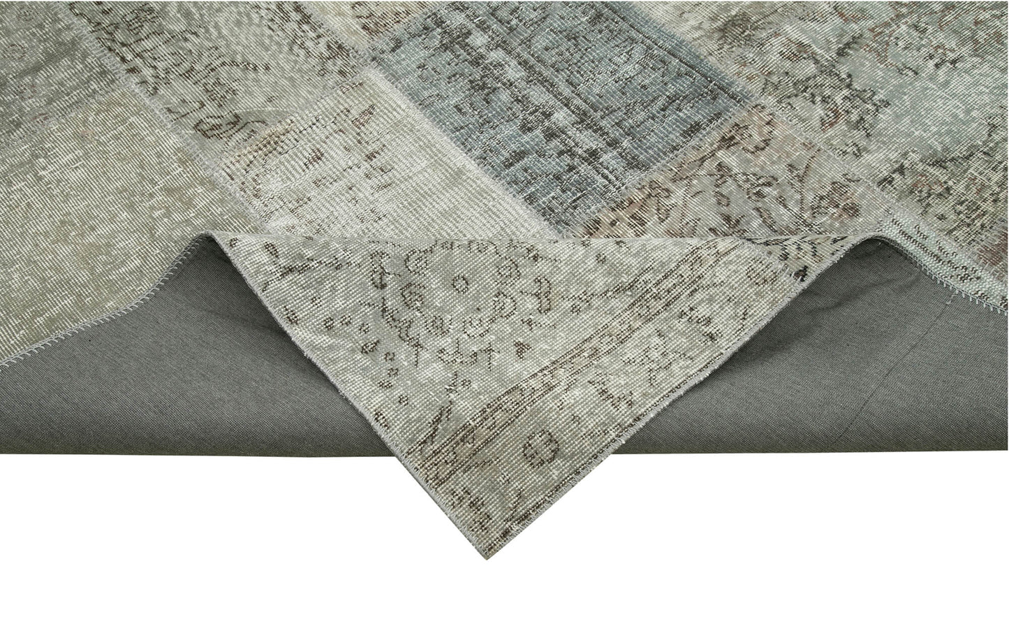 8x11  Grey Patchwork Rug- 34796