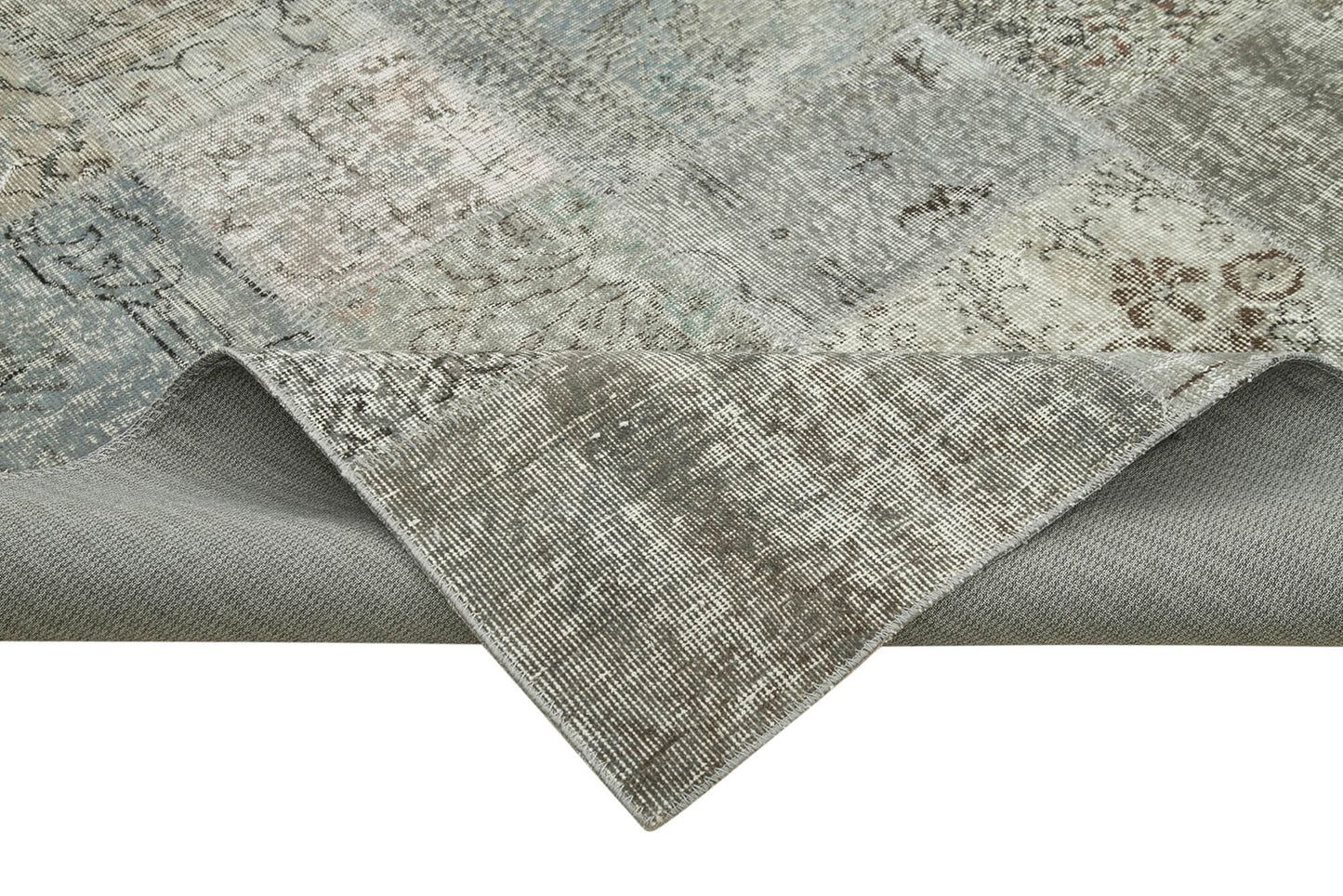 8x11 Grey Patchwork Rug- 34797