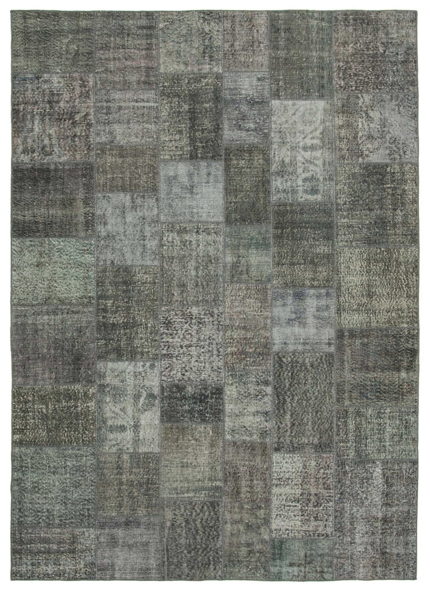 8x11 Grey Patchwork Rug- 34817