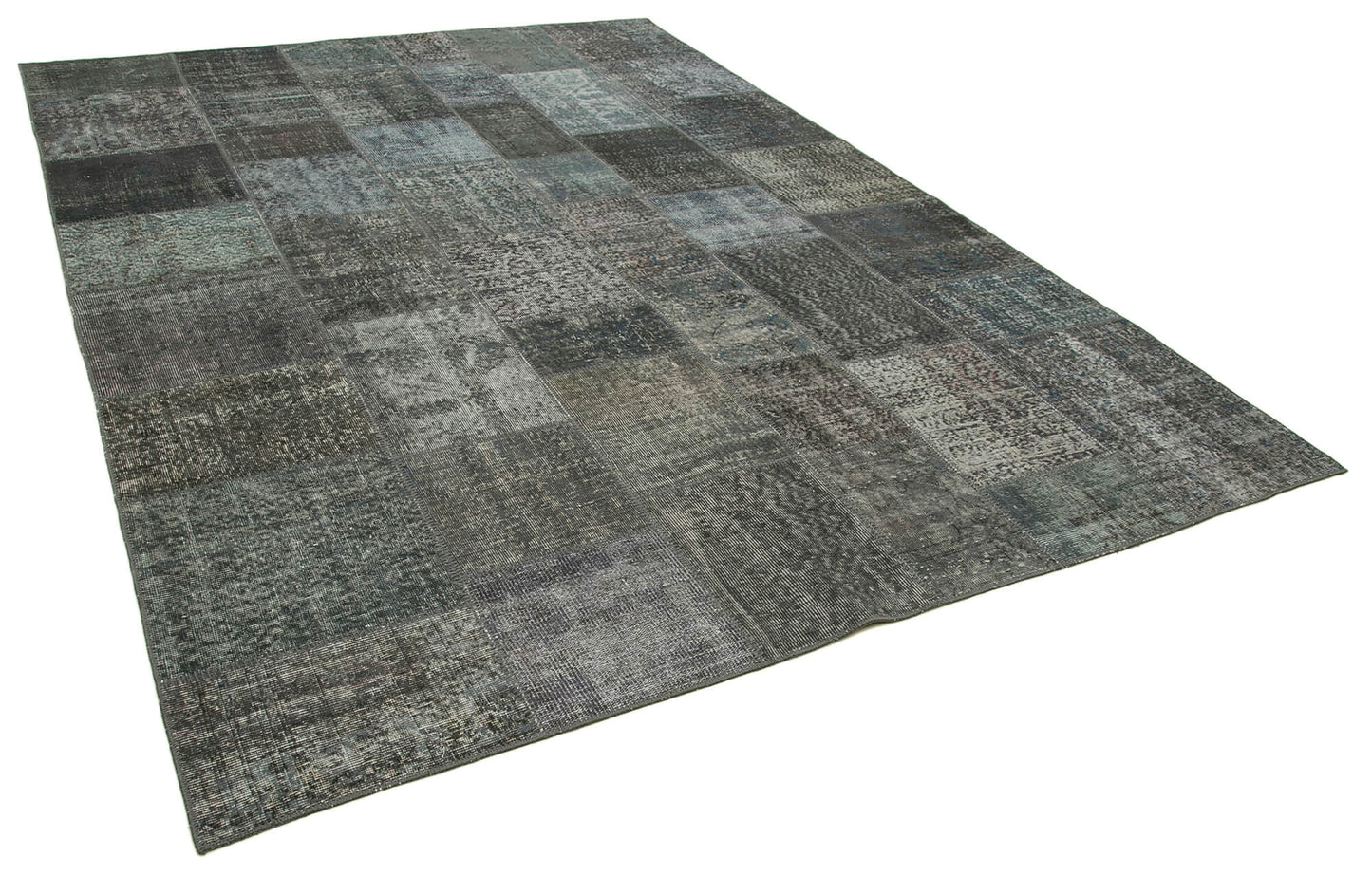 8x11 Grey Patchwork Rug- 34817