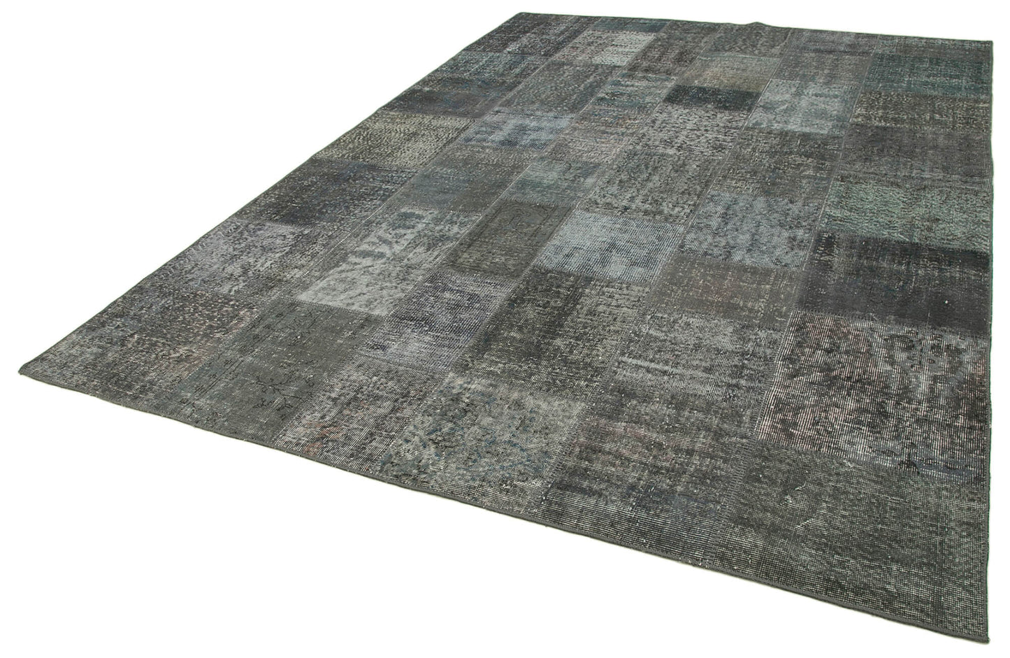 8x11 Grey Patchwork Rug- 34817