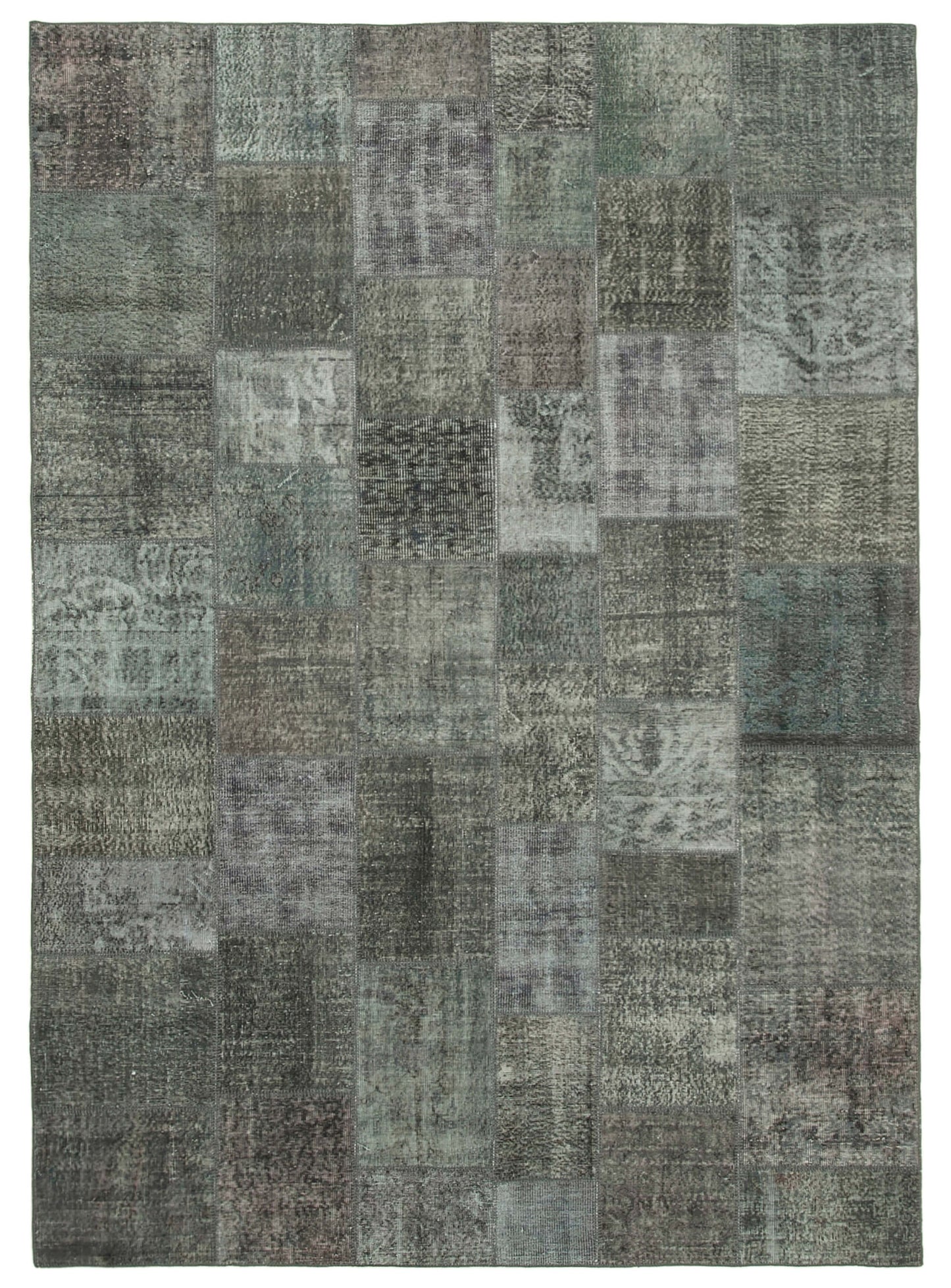 8x11 Grey Patchwork Rug- 34818