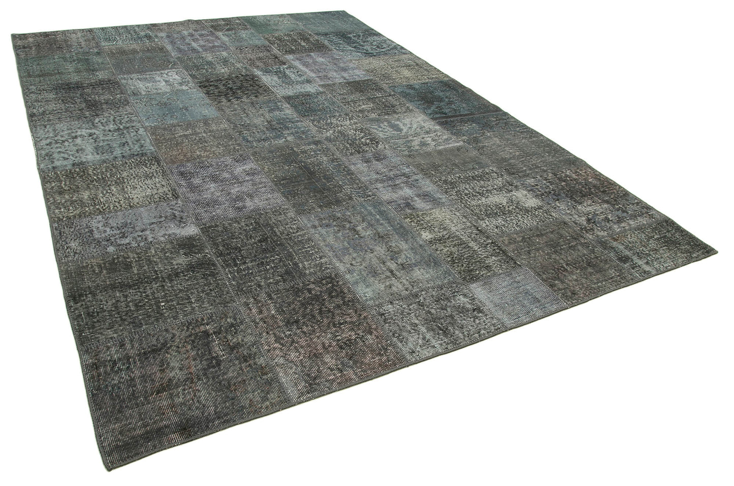 8x11 Grey Patchwork Rug- 34818