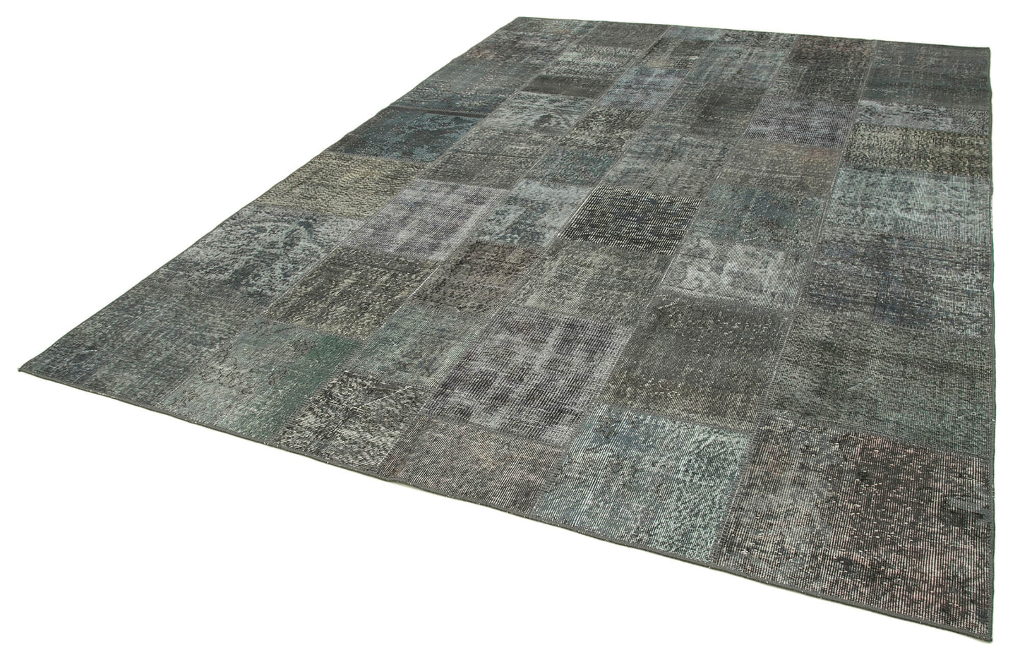 8x11 Grey Patchwork Rug- 34818