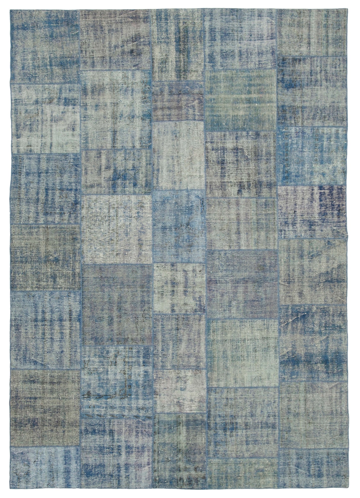 8x11 Blue Patchwork Rug- 34832