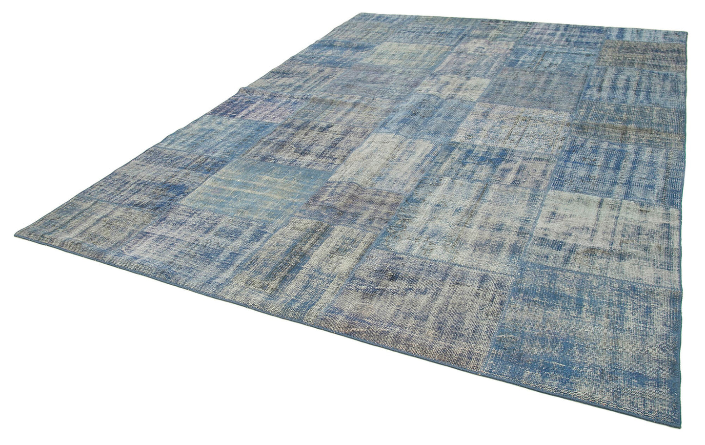 8x11 Blue Patchwork Rug- 34832