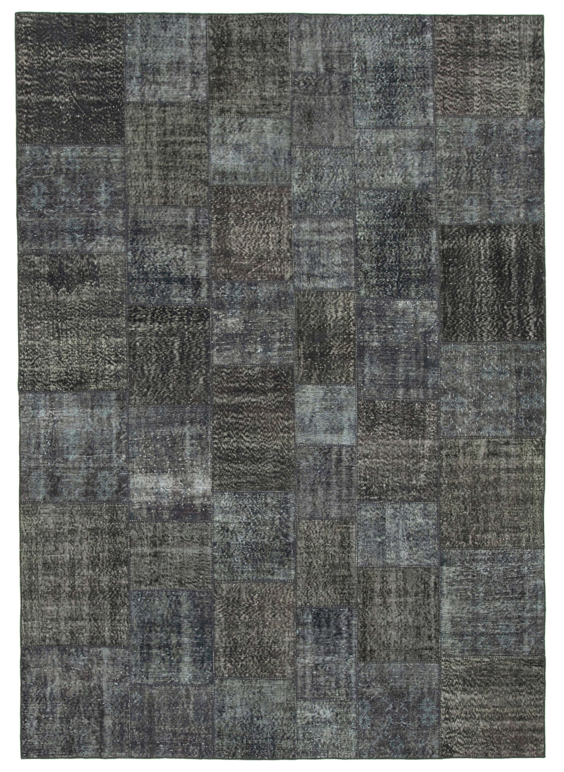 8x12 Grey Patchwork Rug- 34833