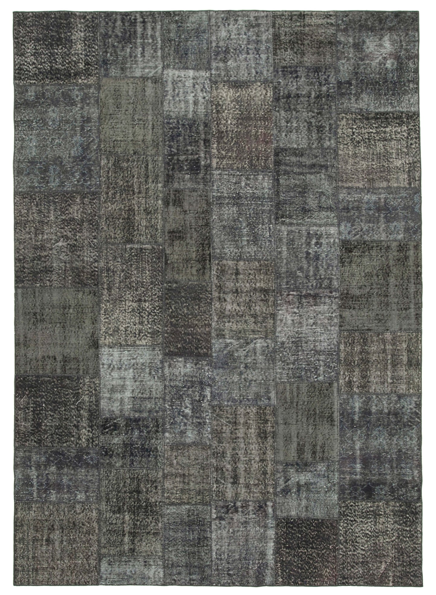 8x11 Grey Patchwork Rug- 34834