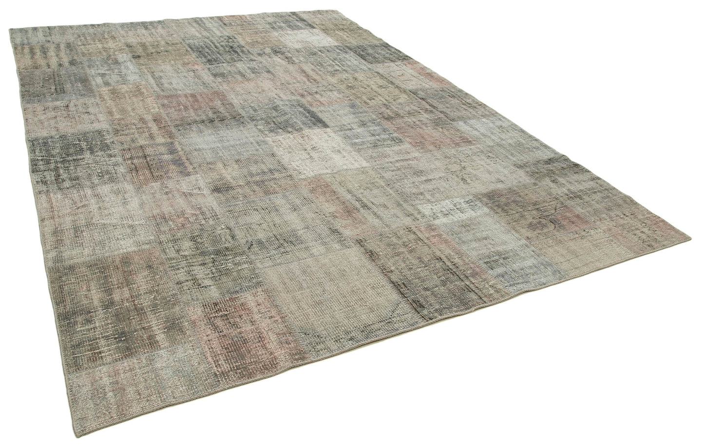 8x12 Grey Patchwork Rug- 34837