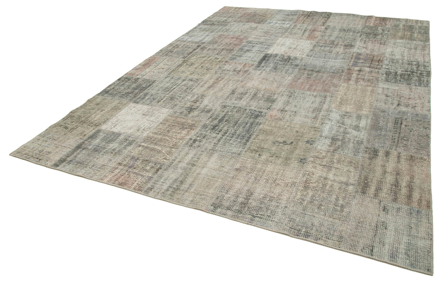 8x12 Grey Patchwork Rug- 34837