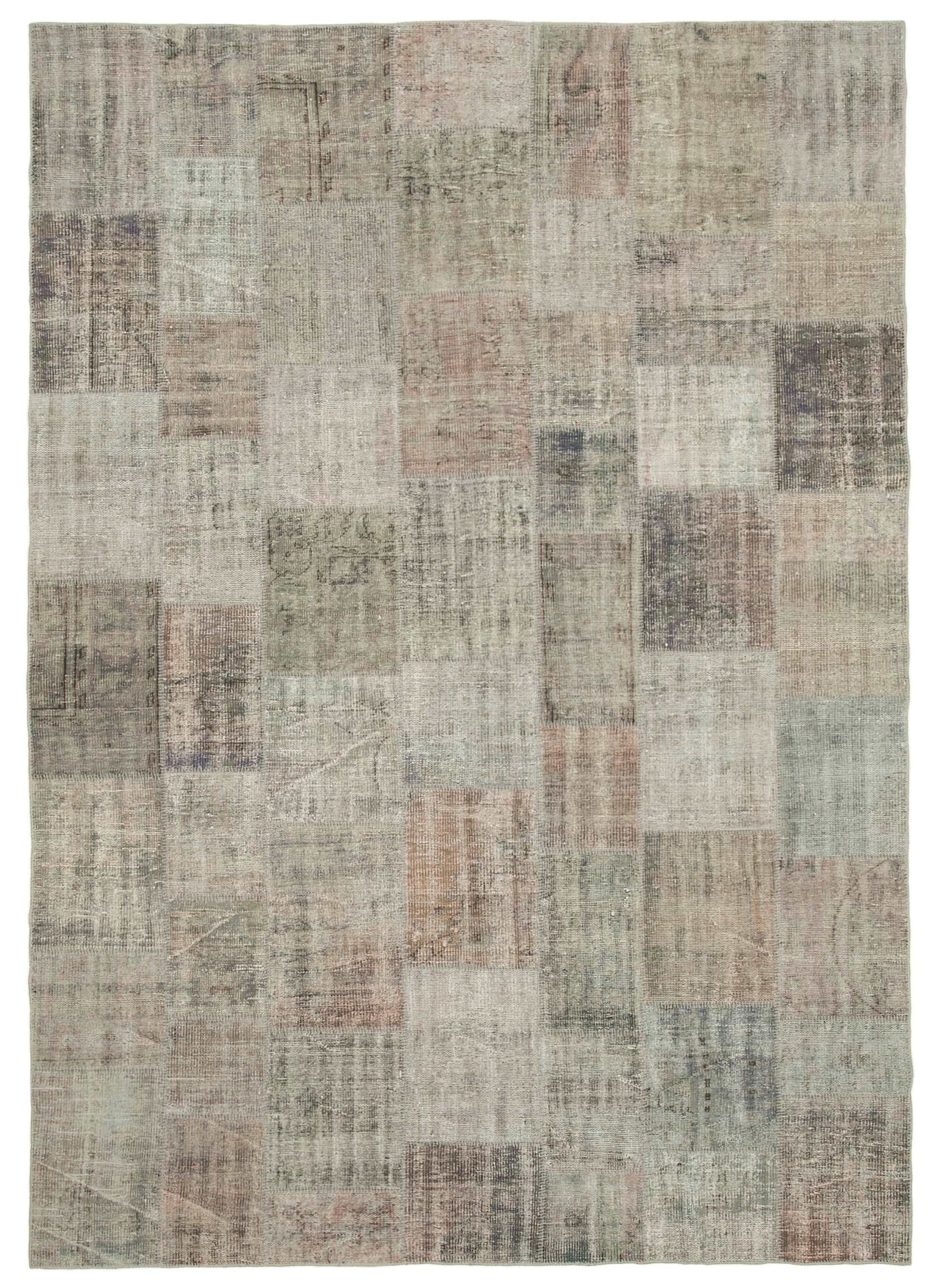 8x12 Grey Patchwork Rug- 34839