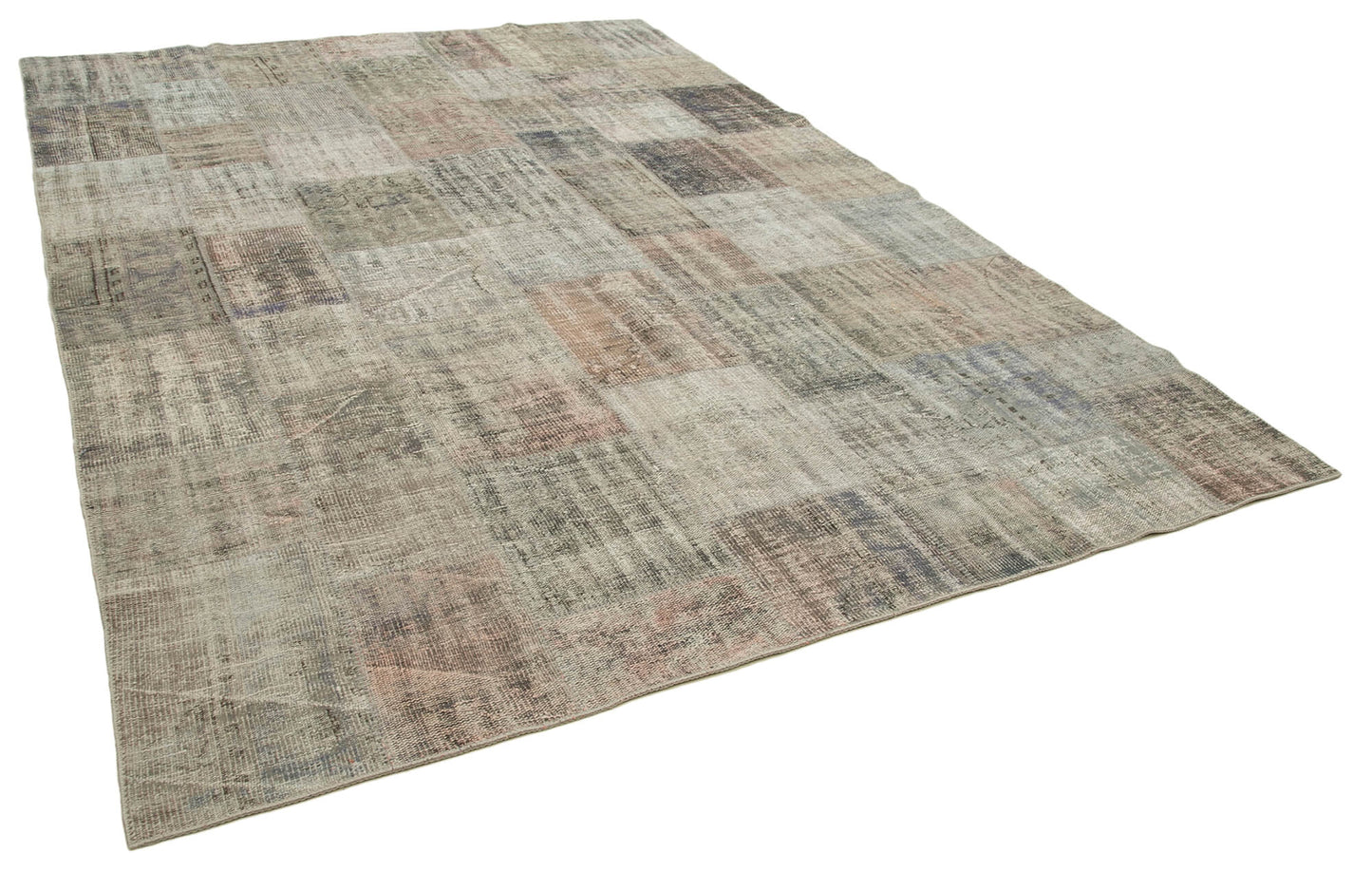 8x12 Grey Patchwork Rug- 34839