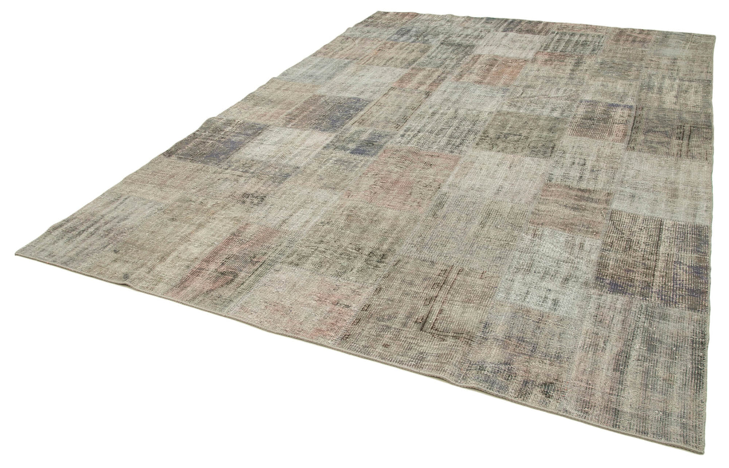 8x12 Grey Patchwork Rug- 34839