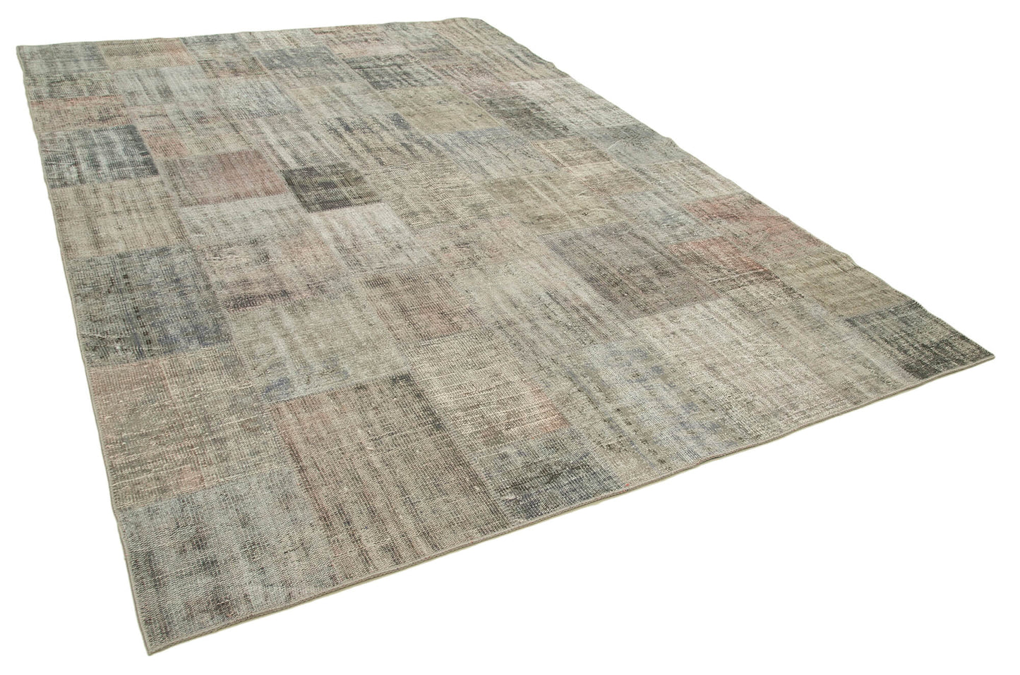 8x12 Grey Patchwork Rug- 34840