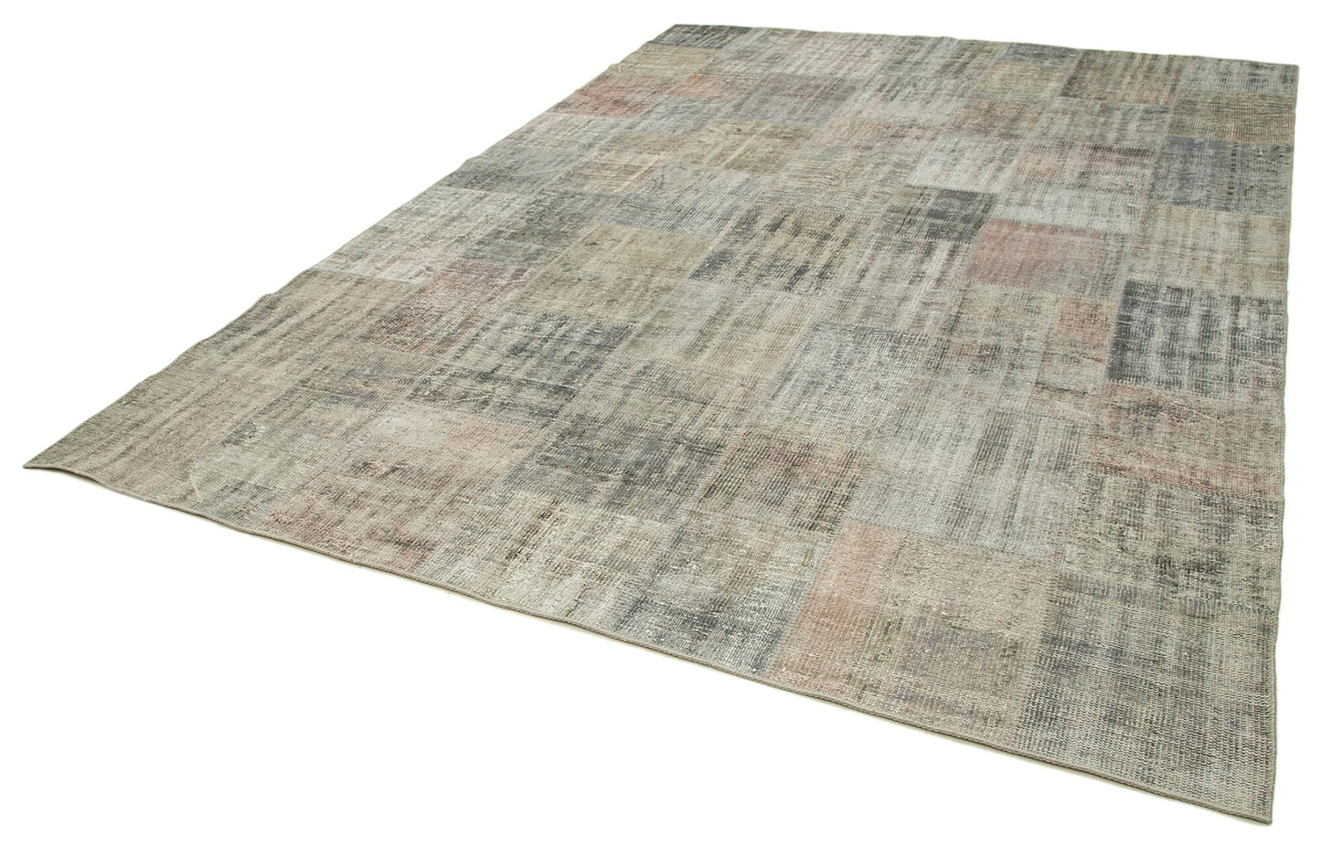 8x12 Grey Patchwork Rug- 34840