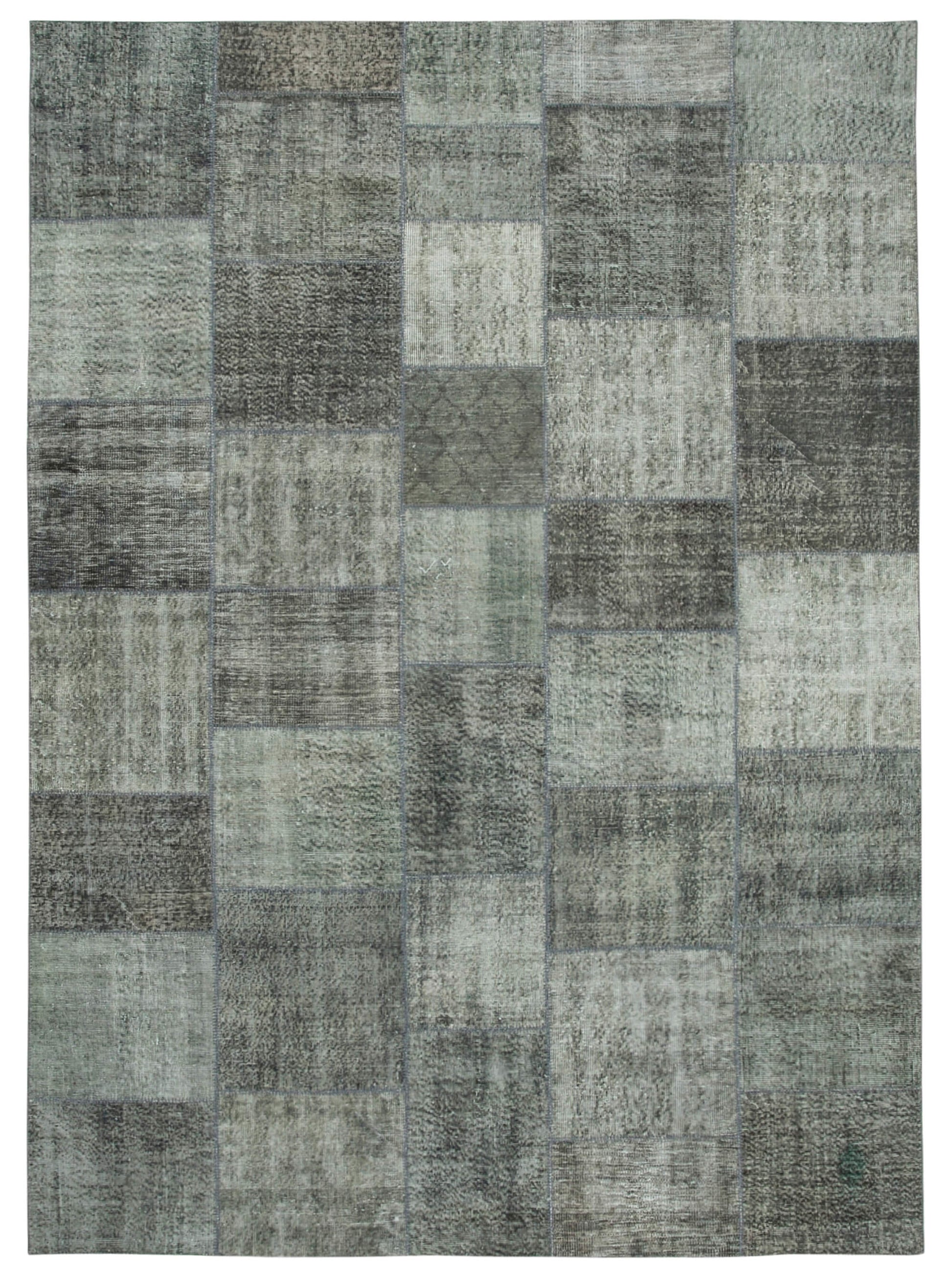 8x11 Grey Patchwork Rug- 34851