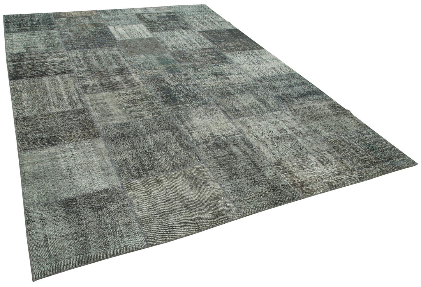 8x11 Grey Patchwork Rug- 34851