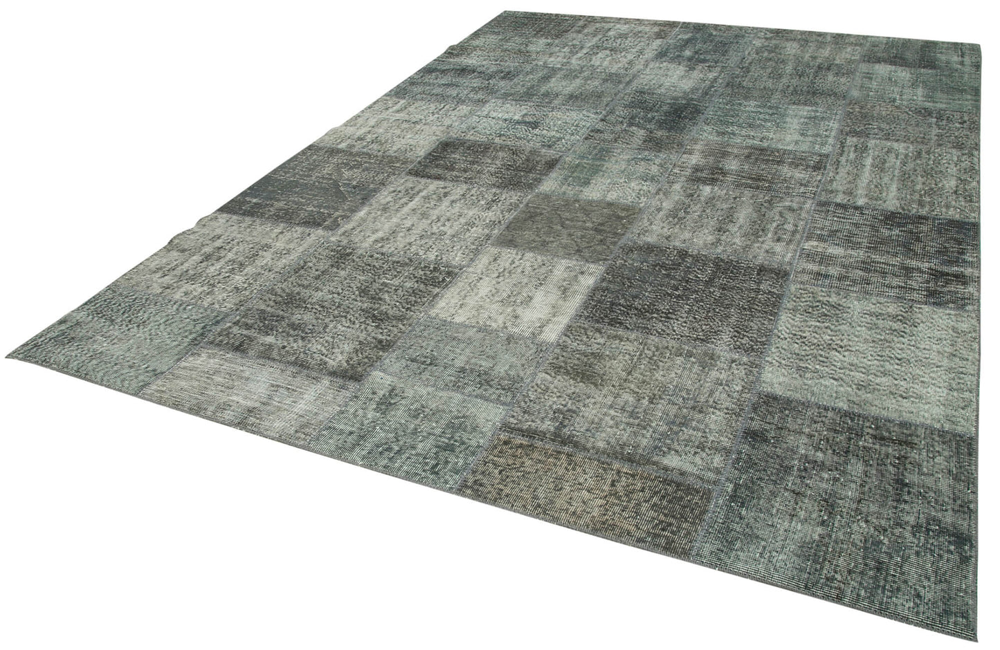 8x11 Grey Patchwork Rug- 34851