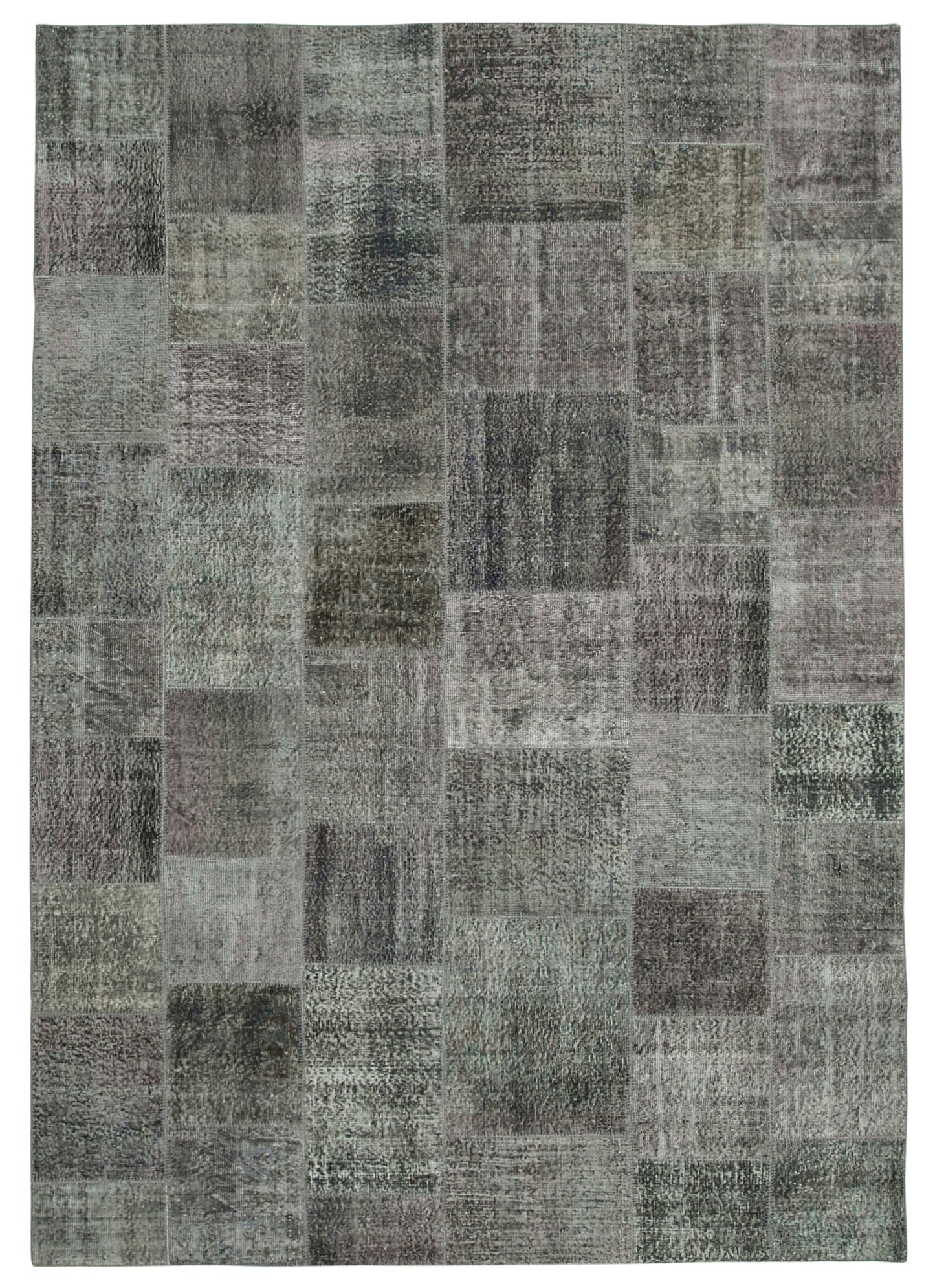 8x12 Grey Patchwork Rug- 34852