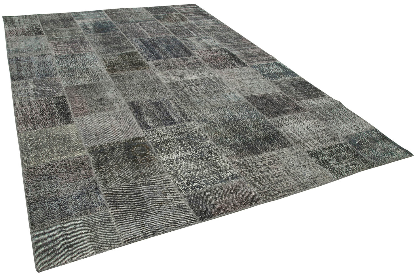 8x12 Grey Patchwork Rug- 34852